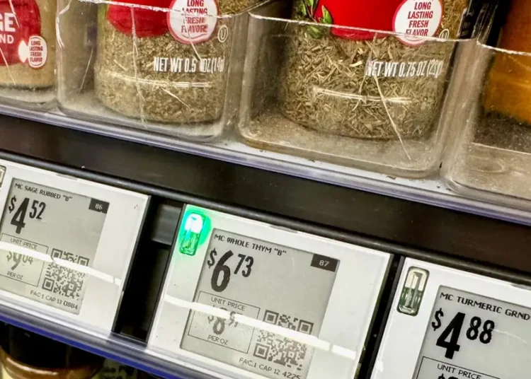 Walmart lights up a new feature for shoppers on its digital price tags