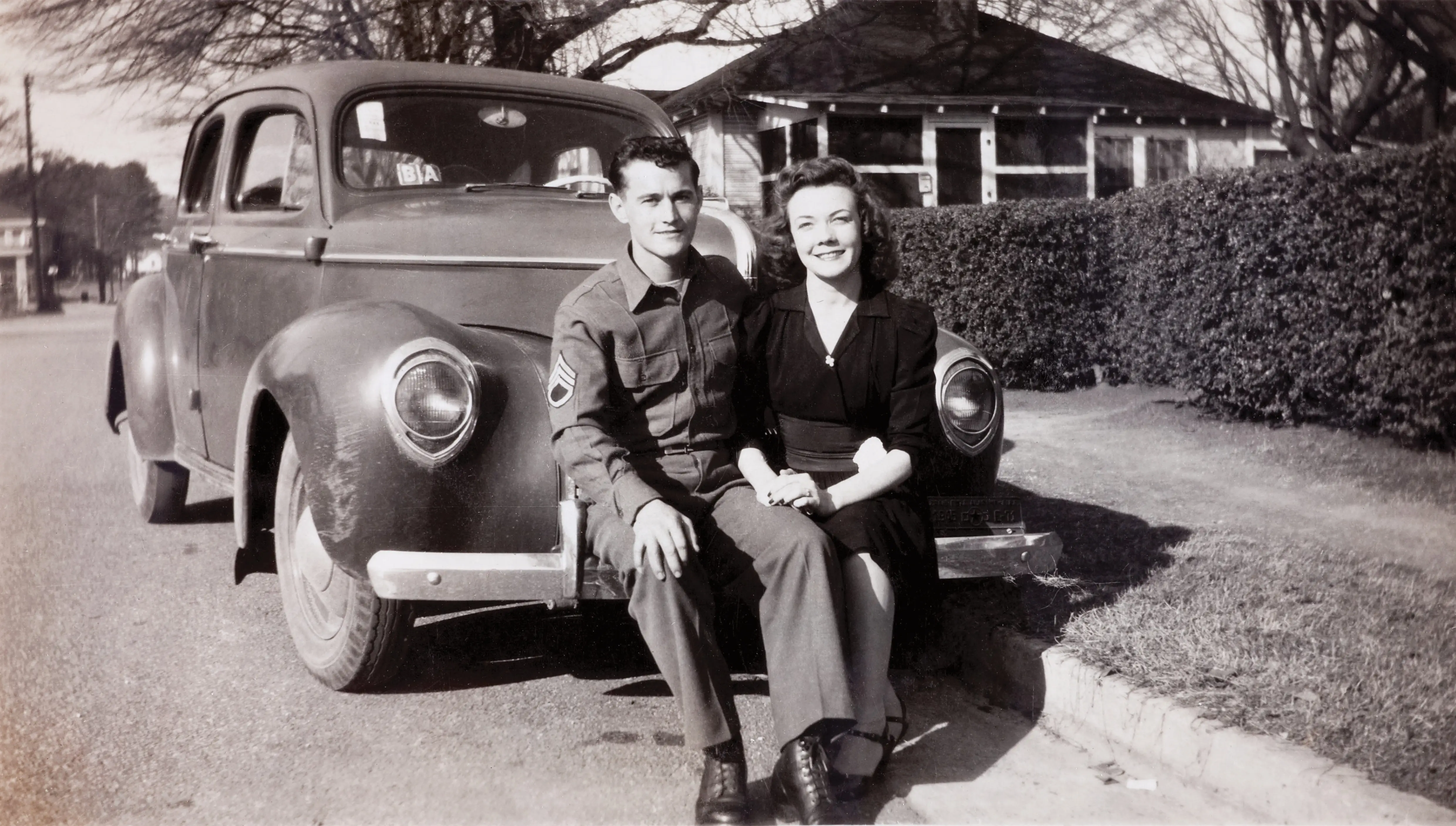 Old photo of couple