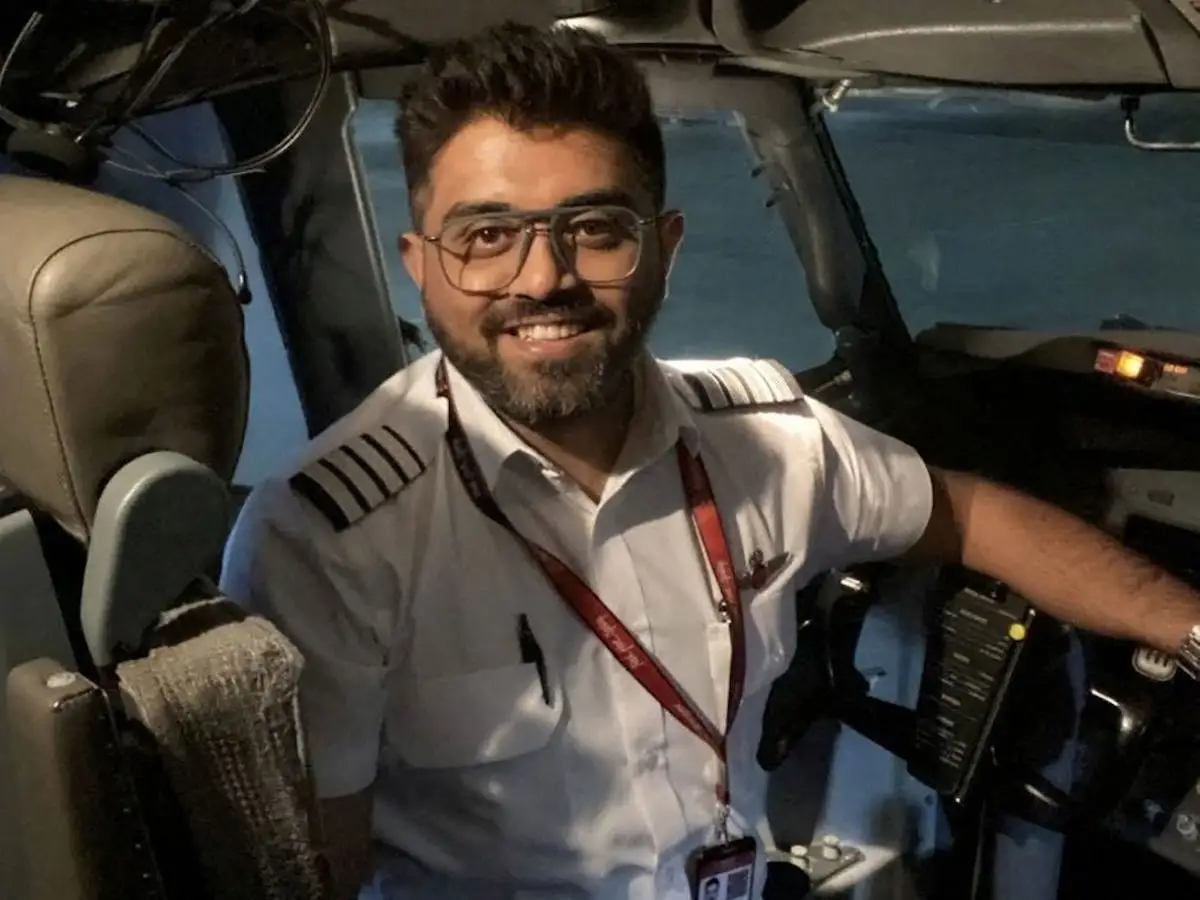 An image of Flydubai pilot Smit Machchhar