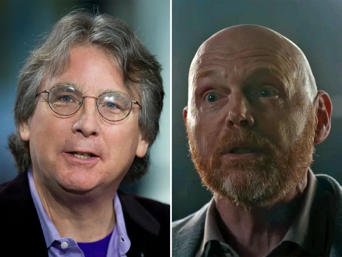 Roger McNamee in 2012 and Bill Burr in 