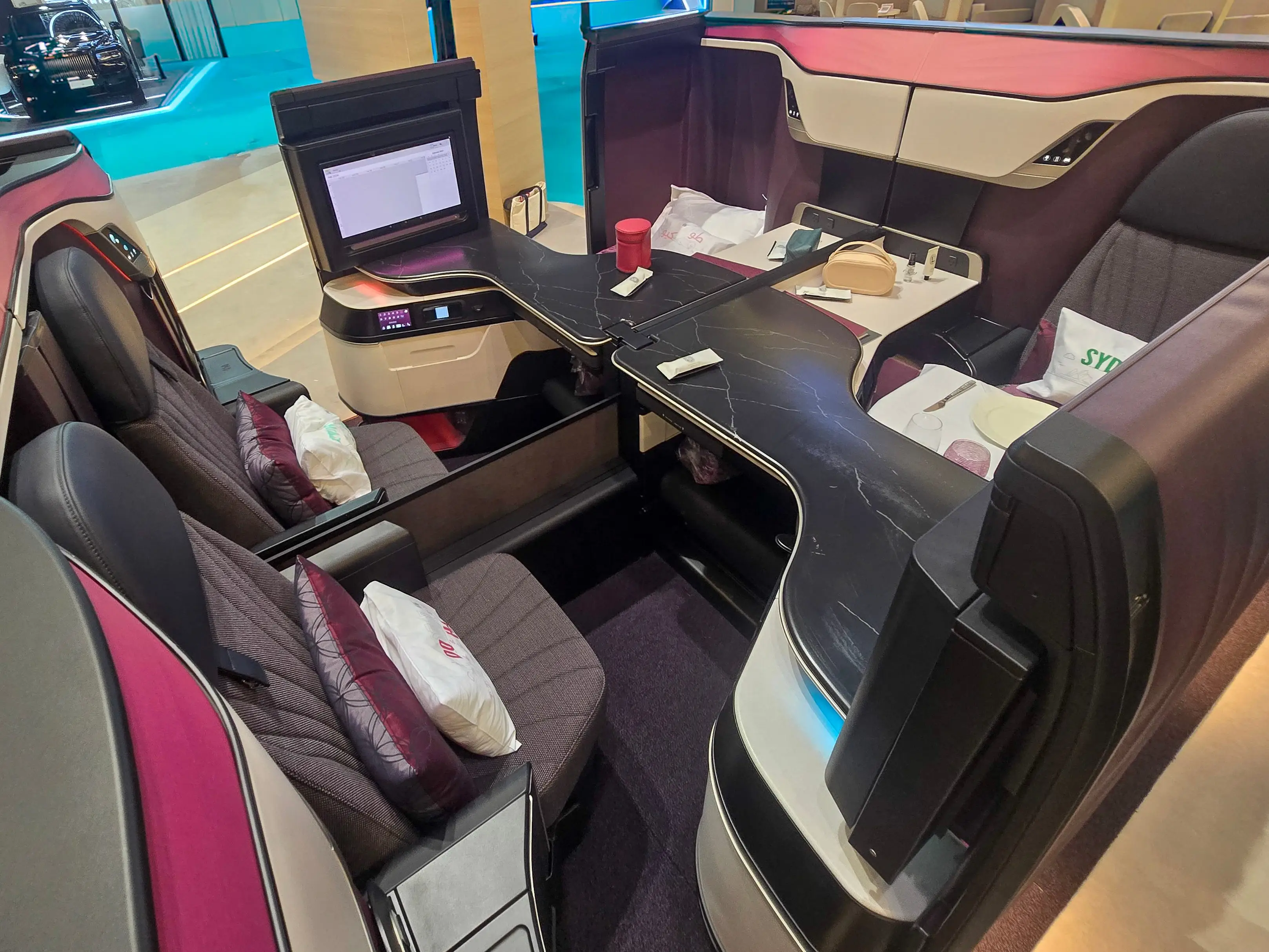 Qsuite quad seating.