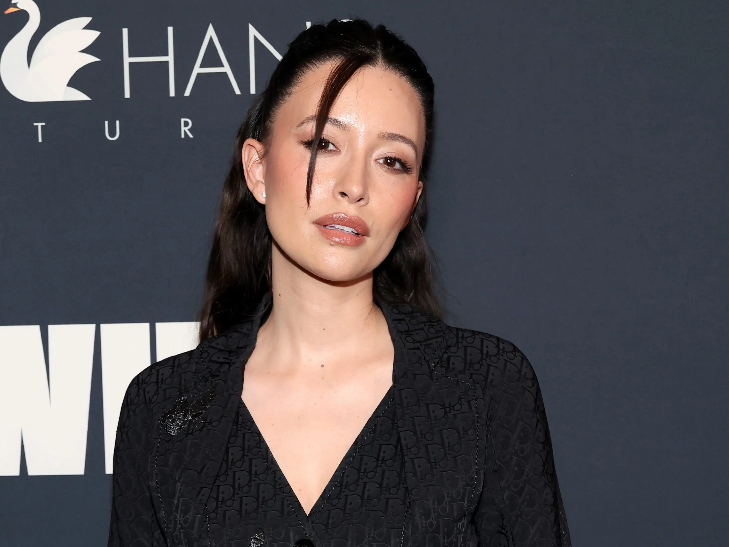 Christian Serratos attends the WIF Oscars Nominees Celebration at Wheelhouse on March 13, 2026 in West Hollywood, California.