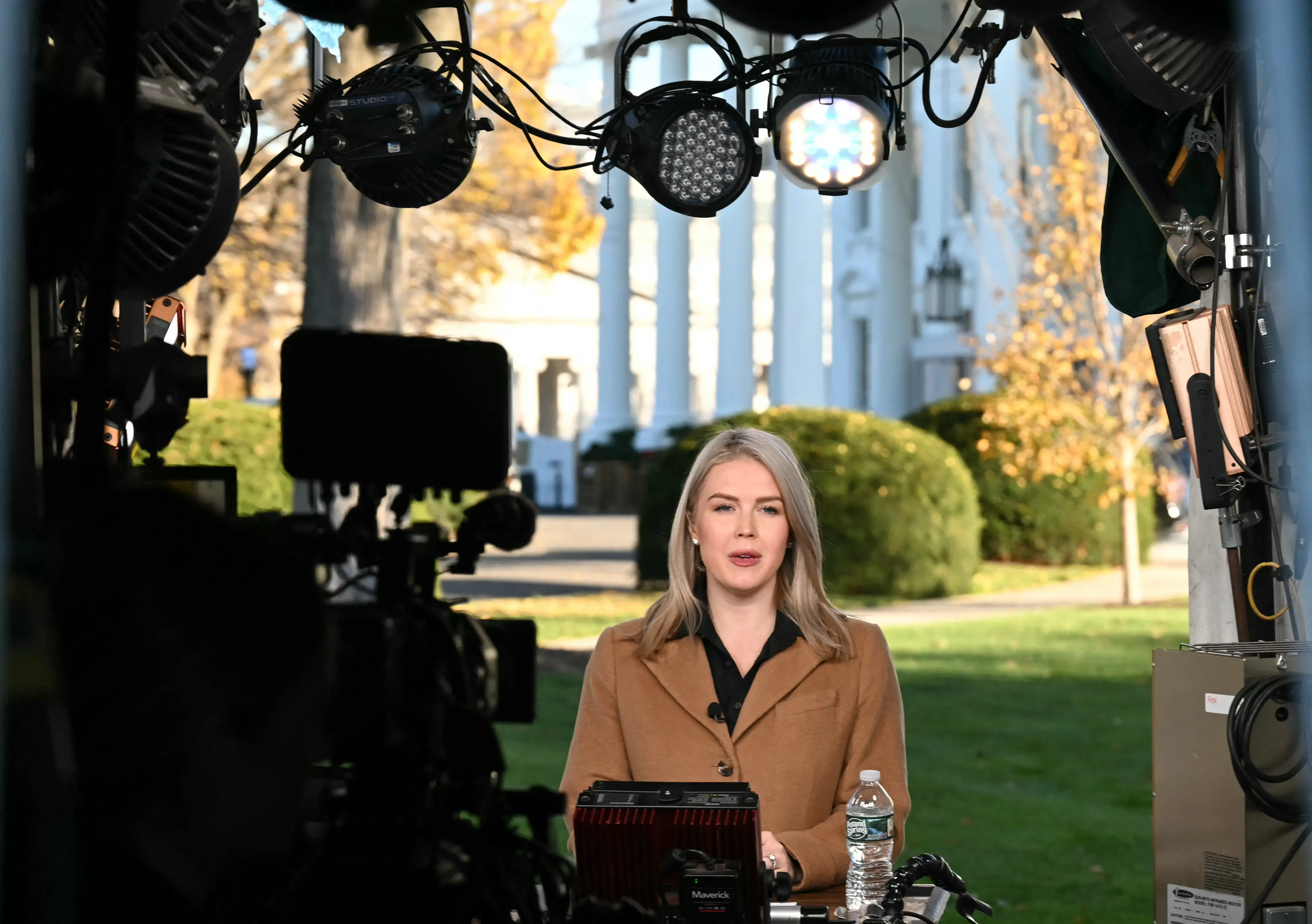 White House Press Secretary Karoline Leavitt speaks to Fox News.