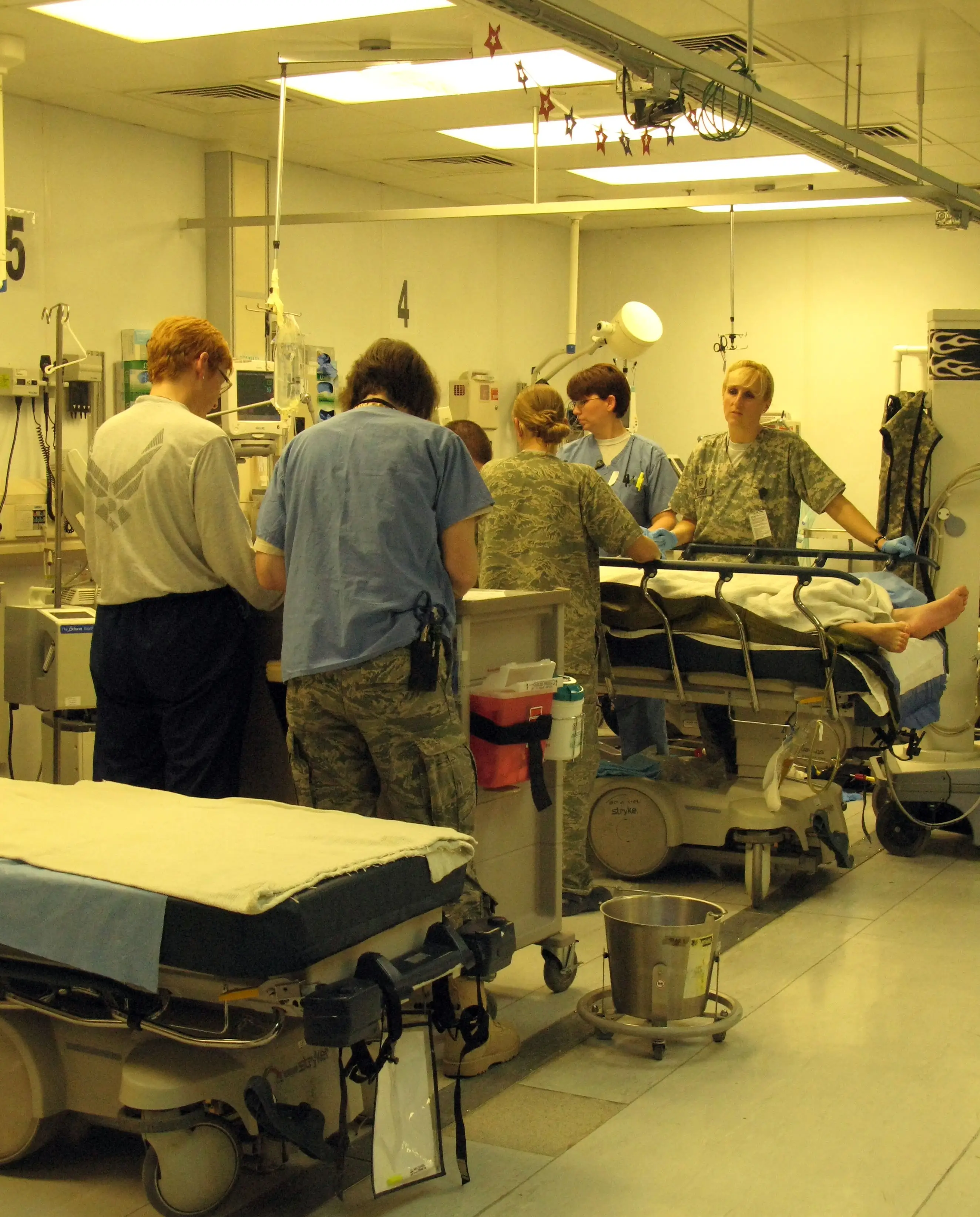 An operating room at the Staff Sgt. Heathe N. Craig Joint Theater Hospital, a Role 3 facility, at Bagram Airfield, Afghanistan, May 3, 2011.