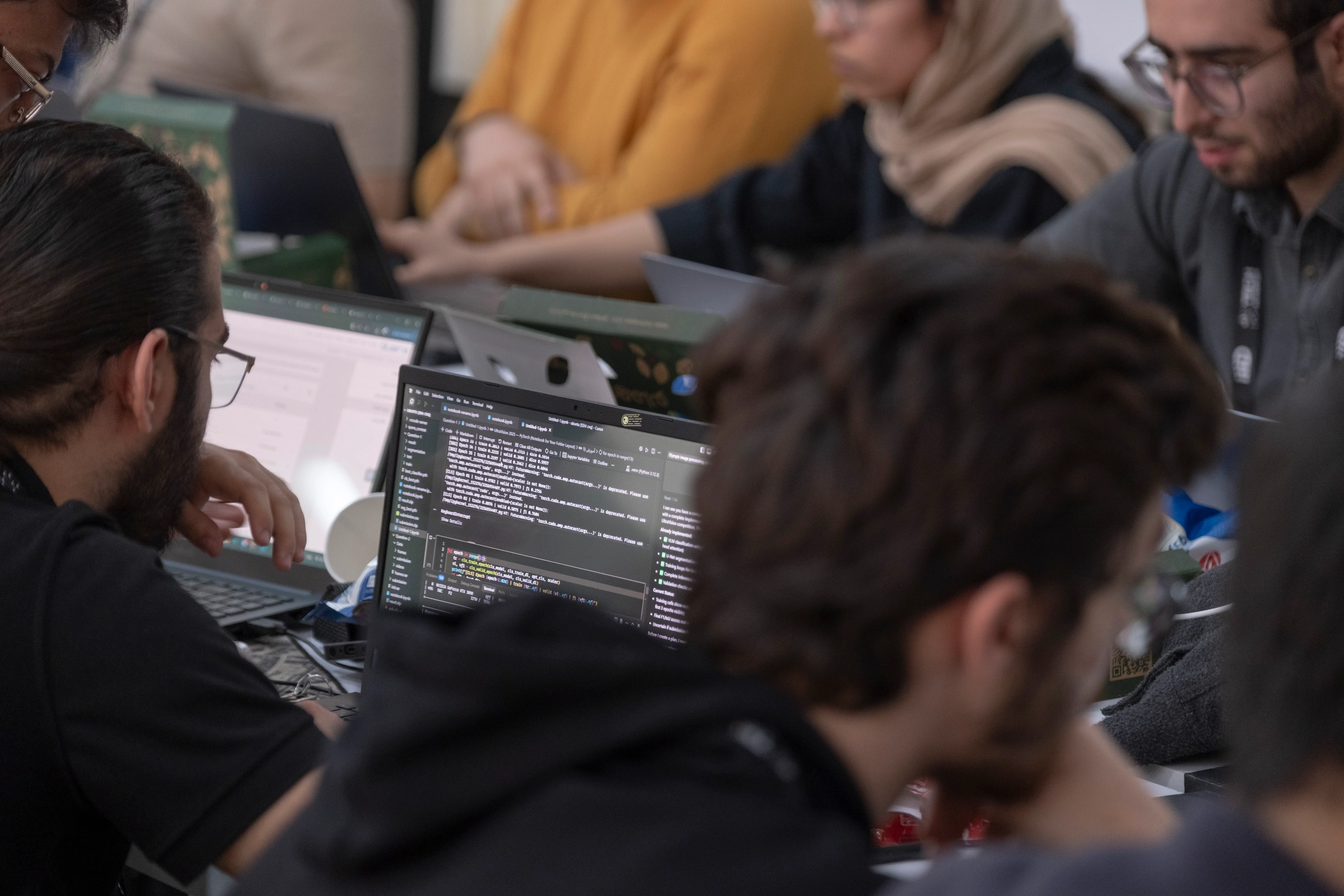 Iranian AI specialists during Iran's 2025 Tech Olympics at Pardis Technology Park, east of Tehran, Iran, in October 2025