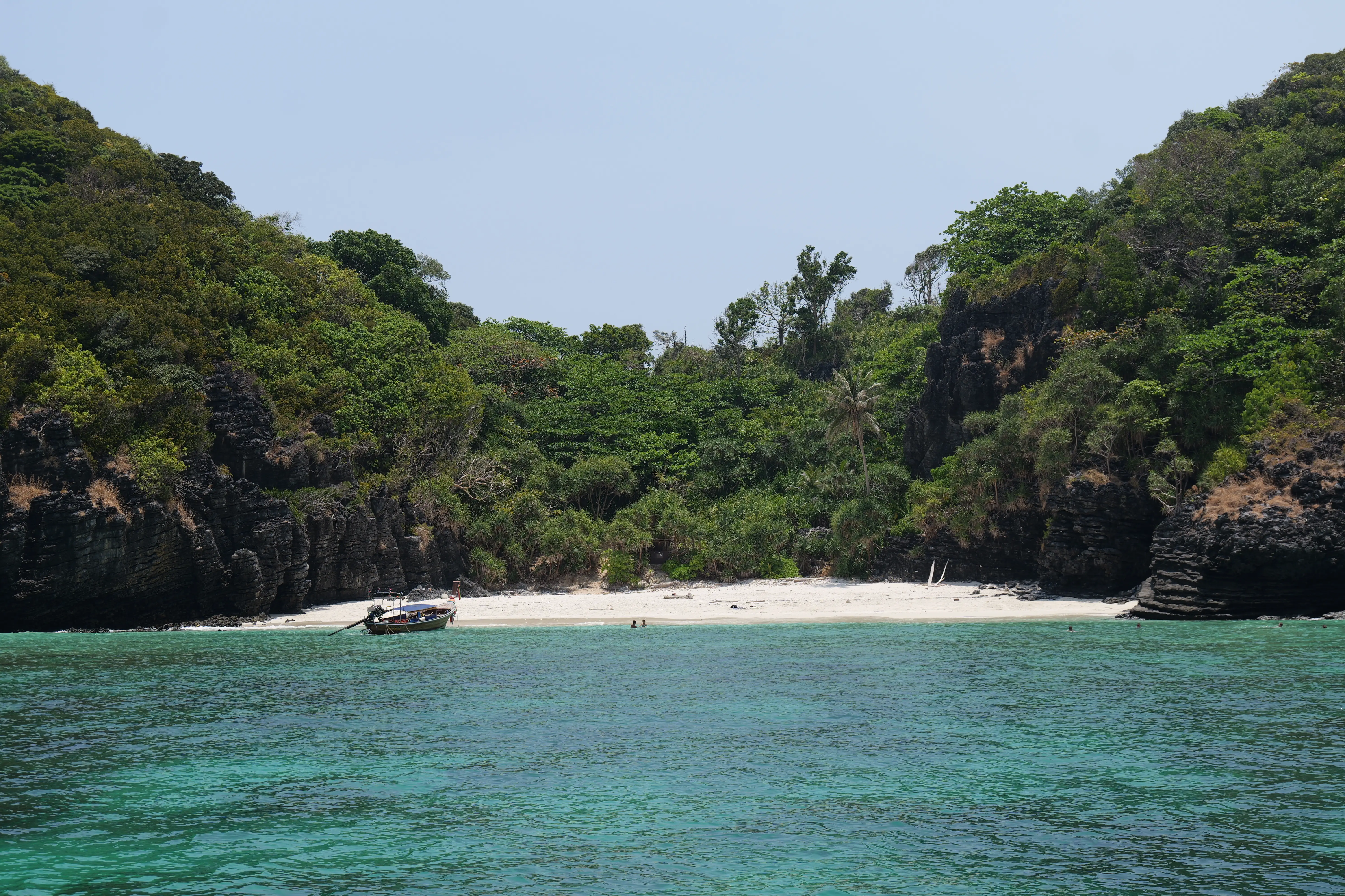 Paradise Coastline of Phi Phi Islands in Thailand.