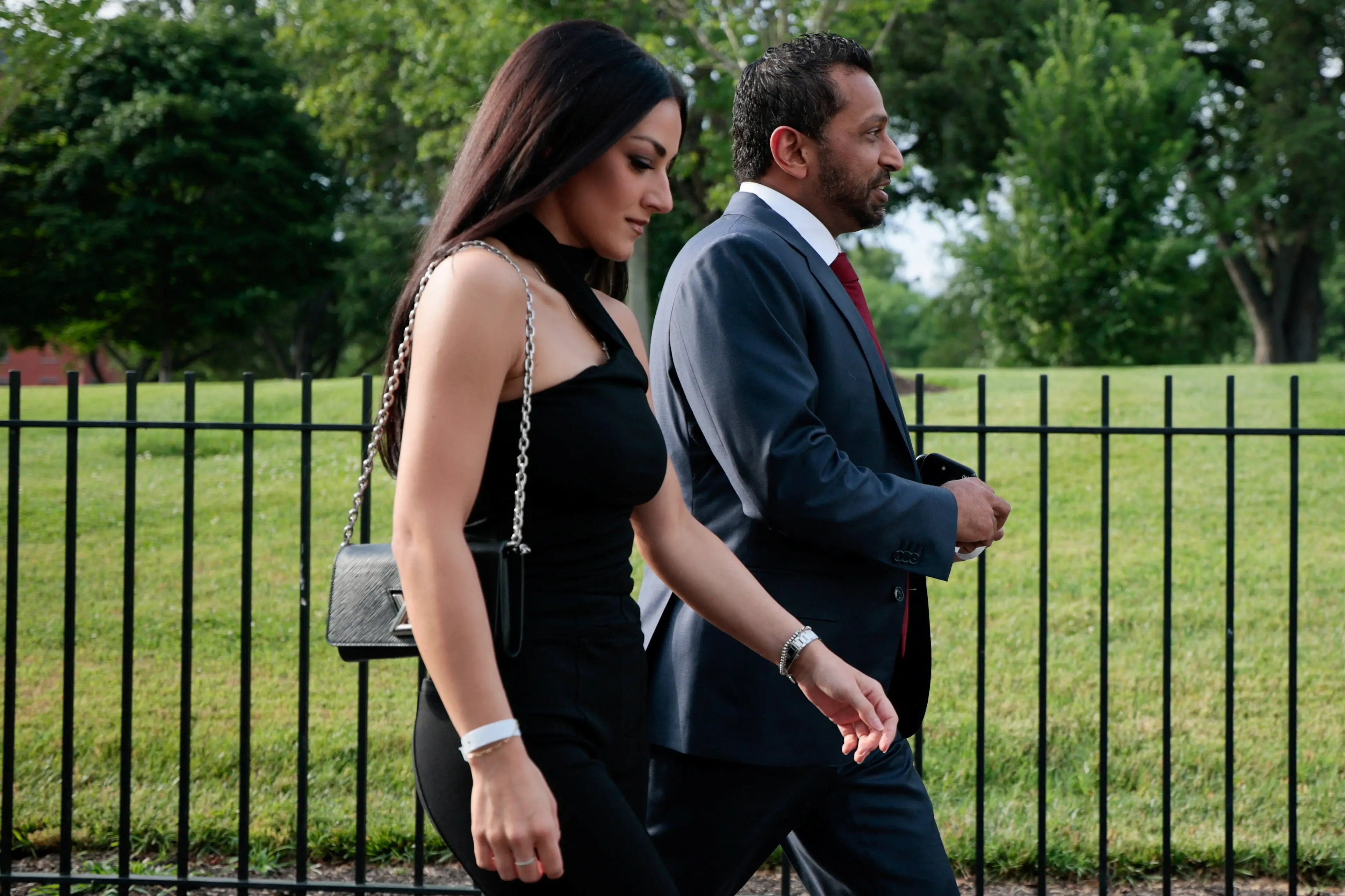 FBI Director Kash Patel and Political Commentator and Country Music Artist Alexis Wilkins.