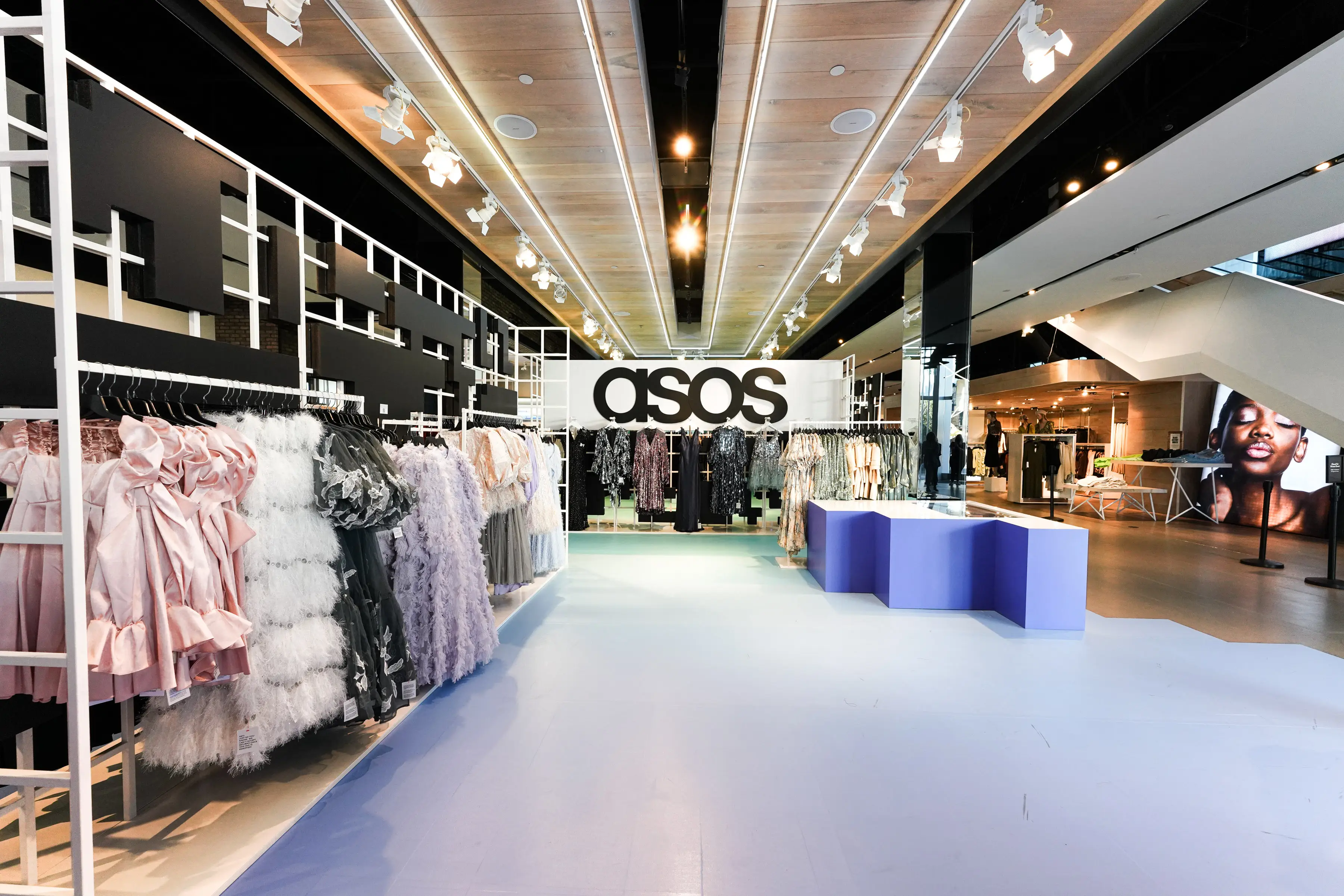 A Los Angeles ASOS salesfloor.