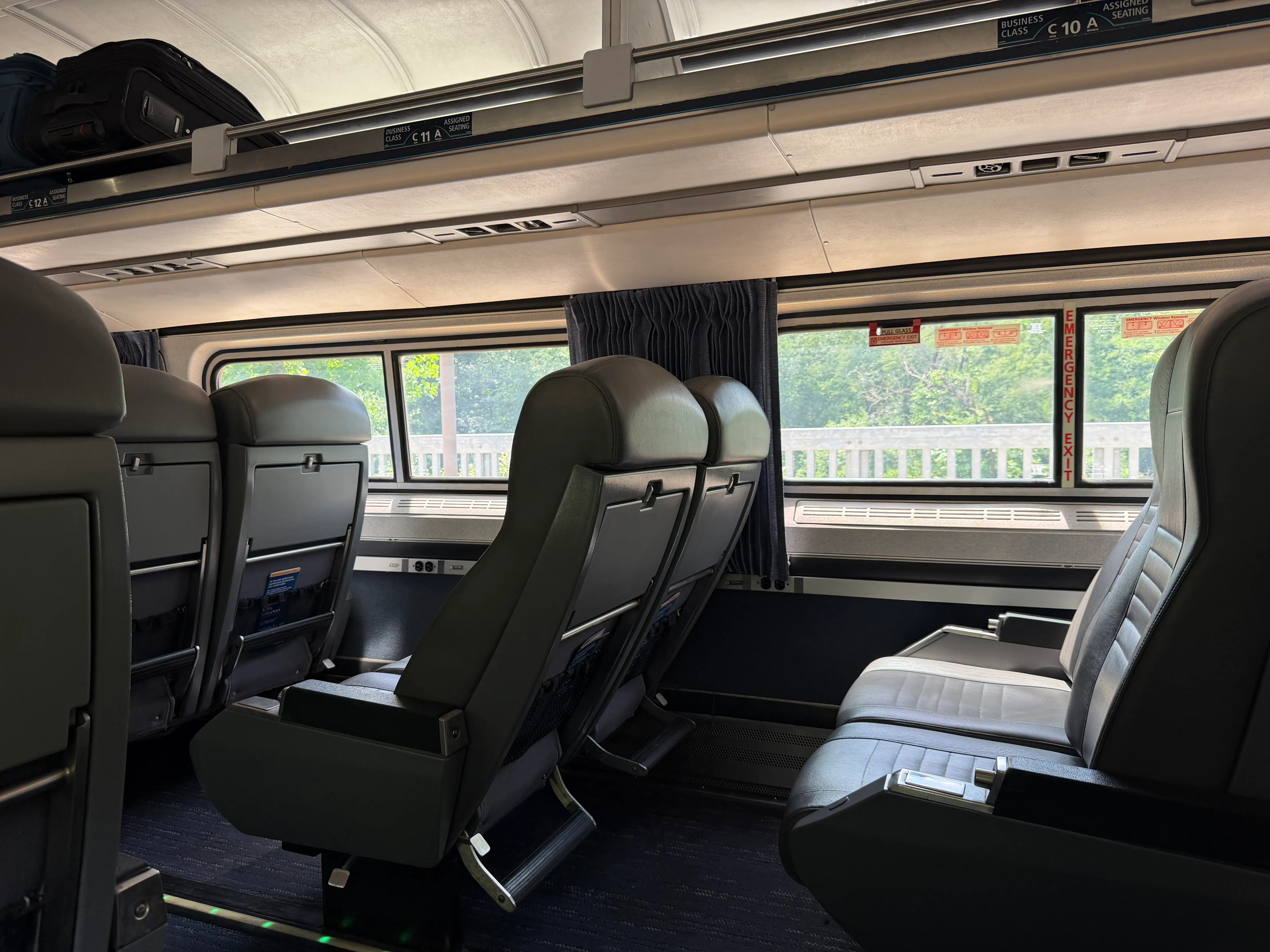 Amtrak business class seats