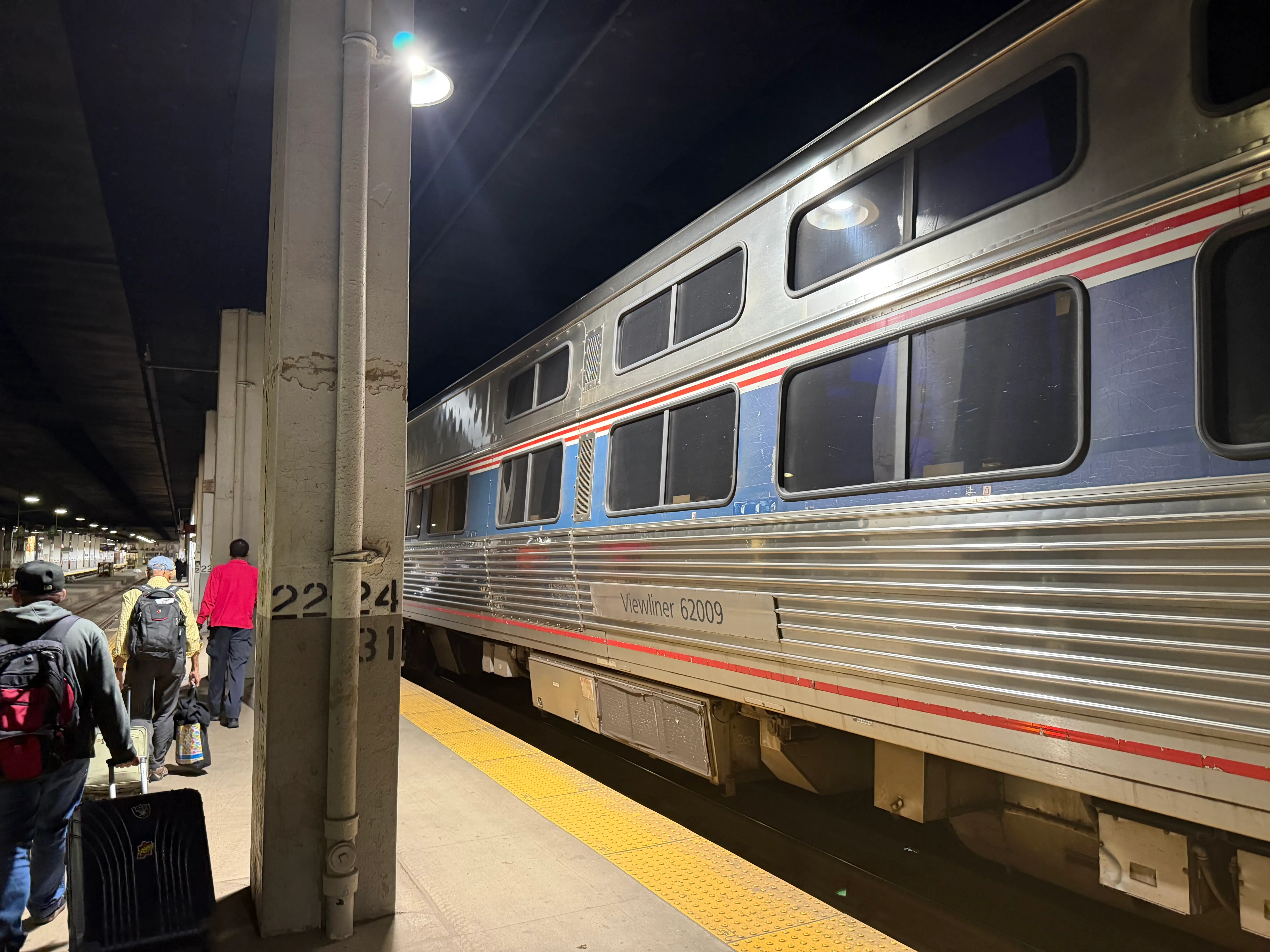 Outside view of Amtrak