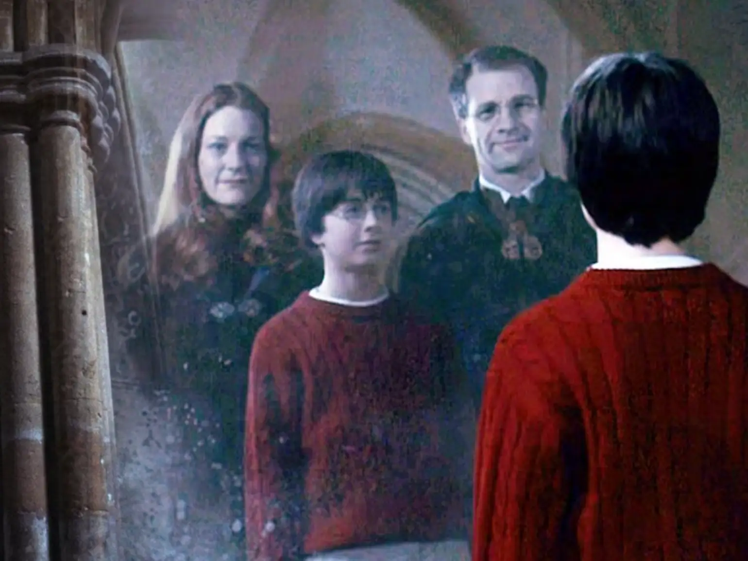 harry and his parents.