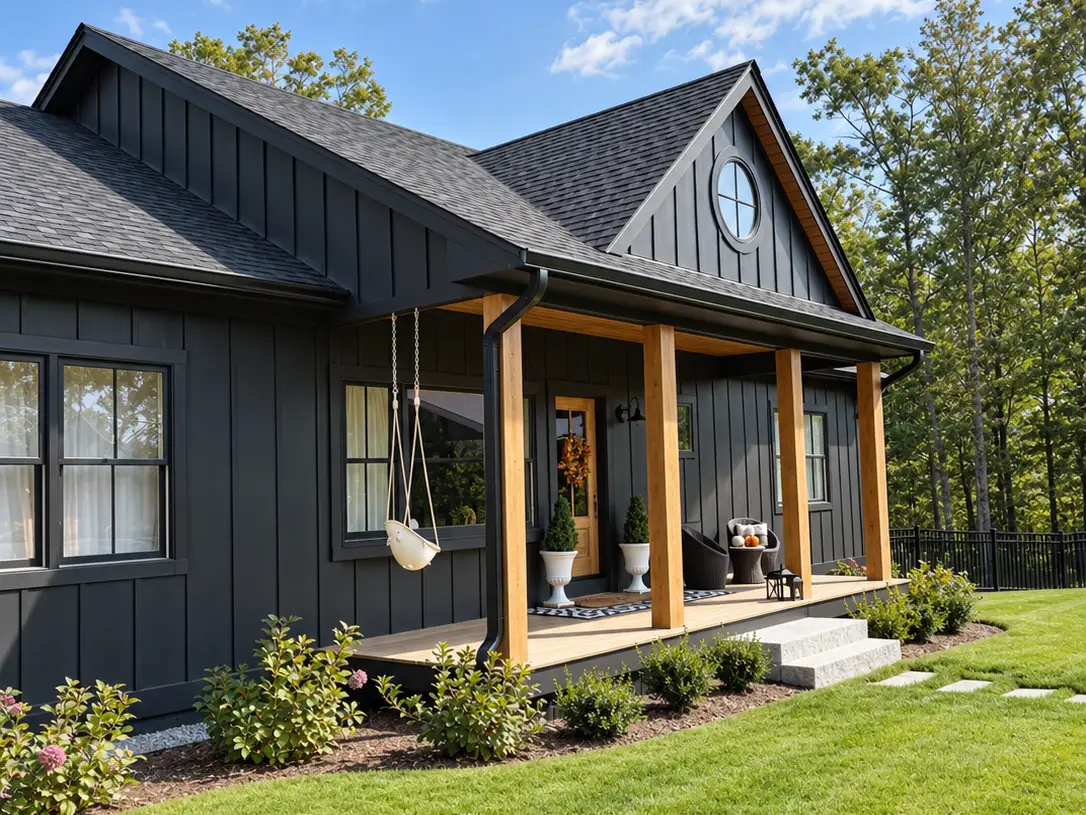 The exterior of Taylor's home.