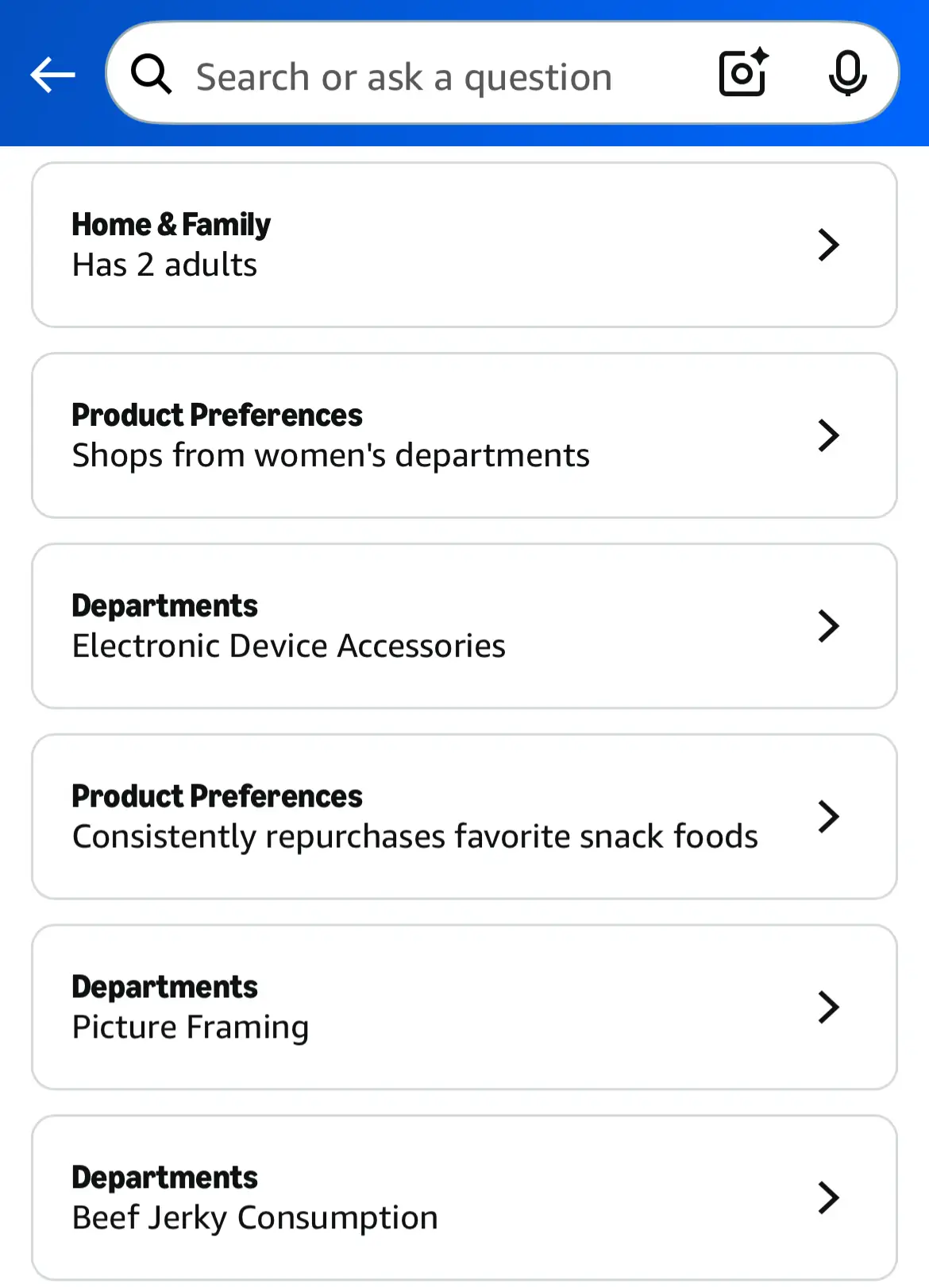 Screenshot of Thomas Gryta's Amazon About You page.