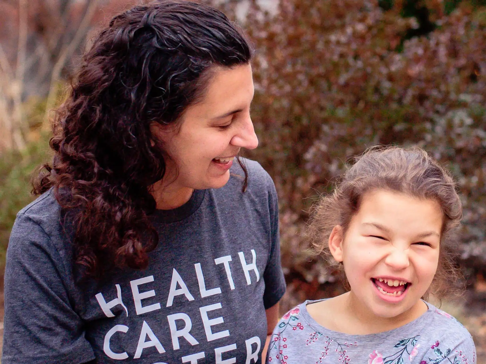 the author and her daughter
