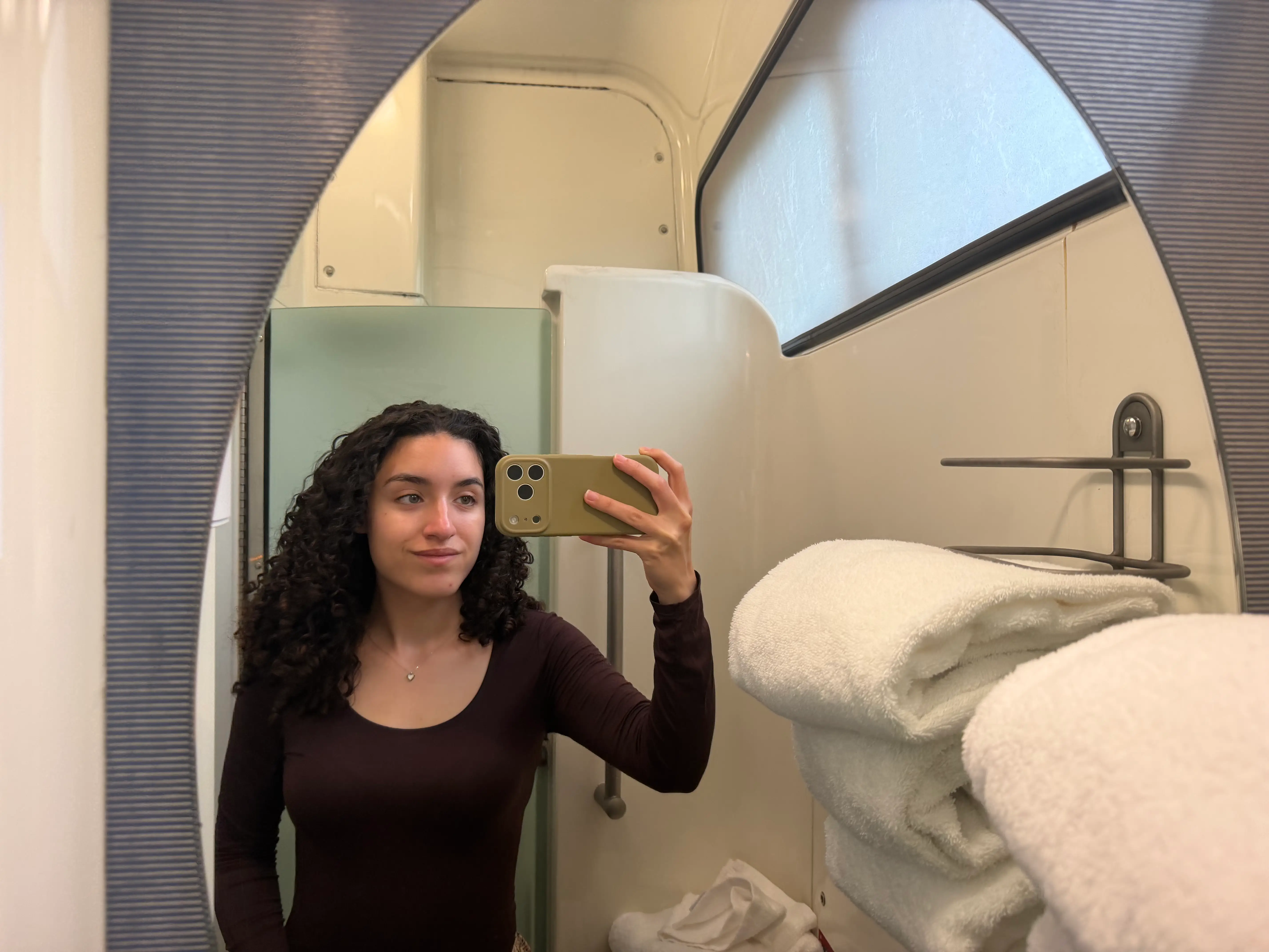 Amtrak long-distance shower bathroom