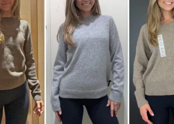 I tried on sweaters at Gap, Old Navy, and Banana Republic. I want my favorite one in every color.
