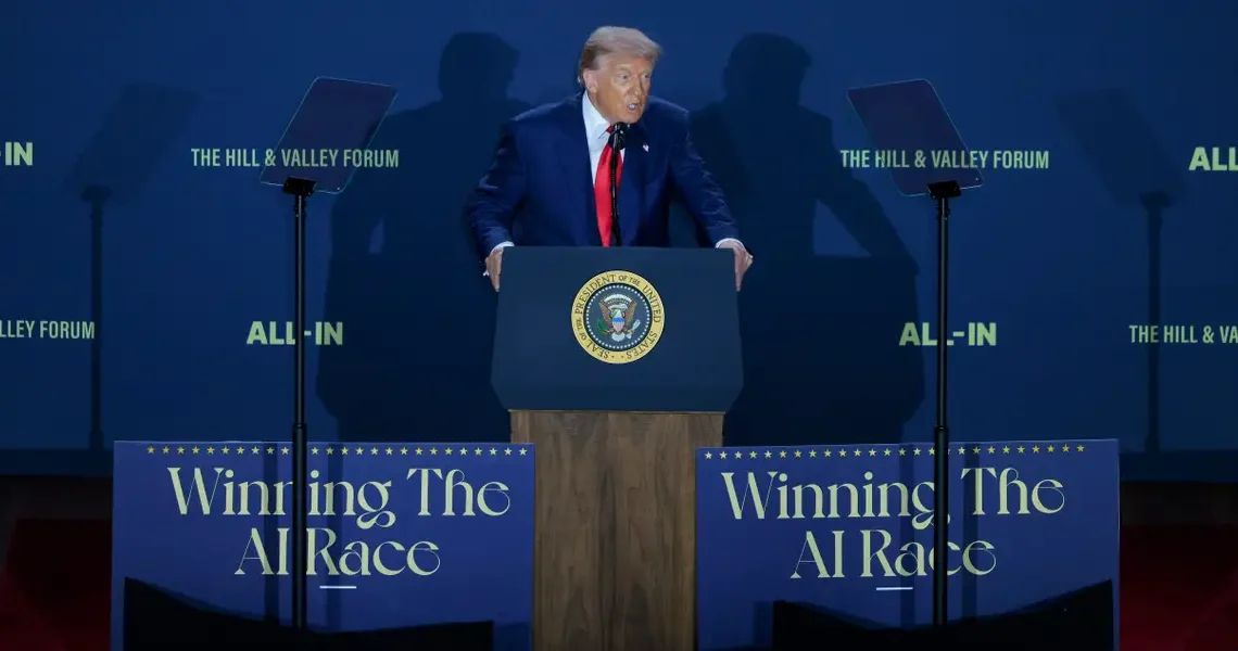 Trump says you’re an ‘enemy’ of the White House if you don’t support his AI rebrand