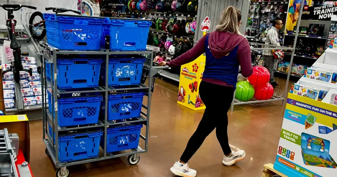 Walmart reverses an earlier limit on the height of order fulfillment carts in stores