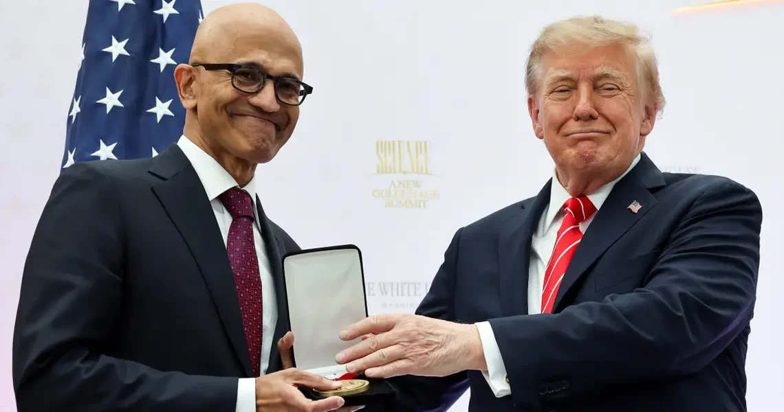 Satya Nadella had an awkward White House day