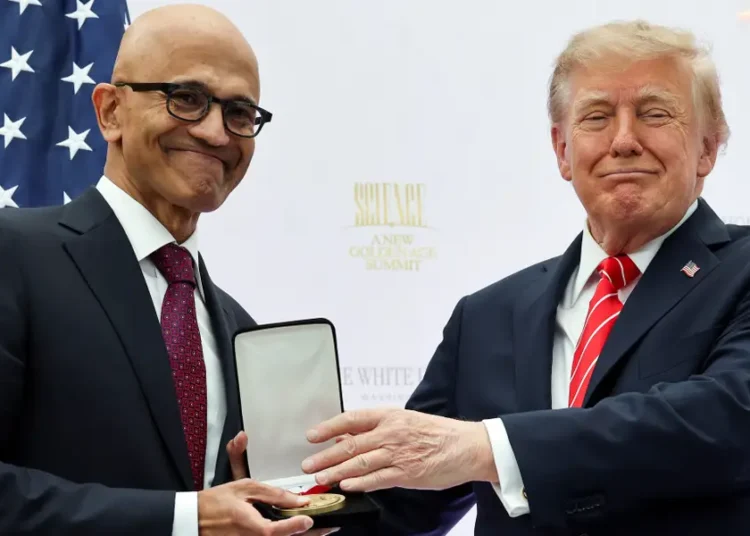 Satya Nadella had an awkward White House day