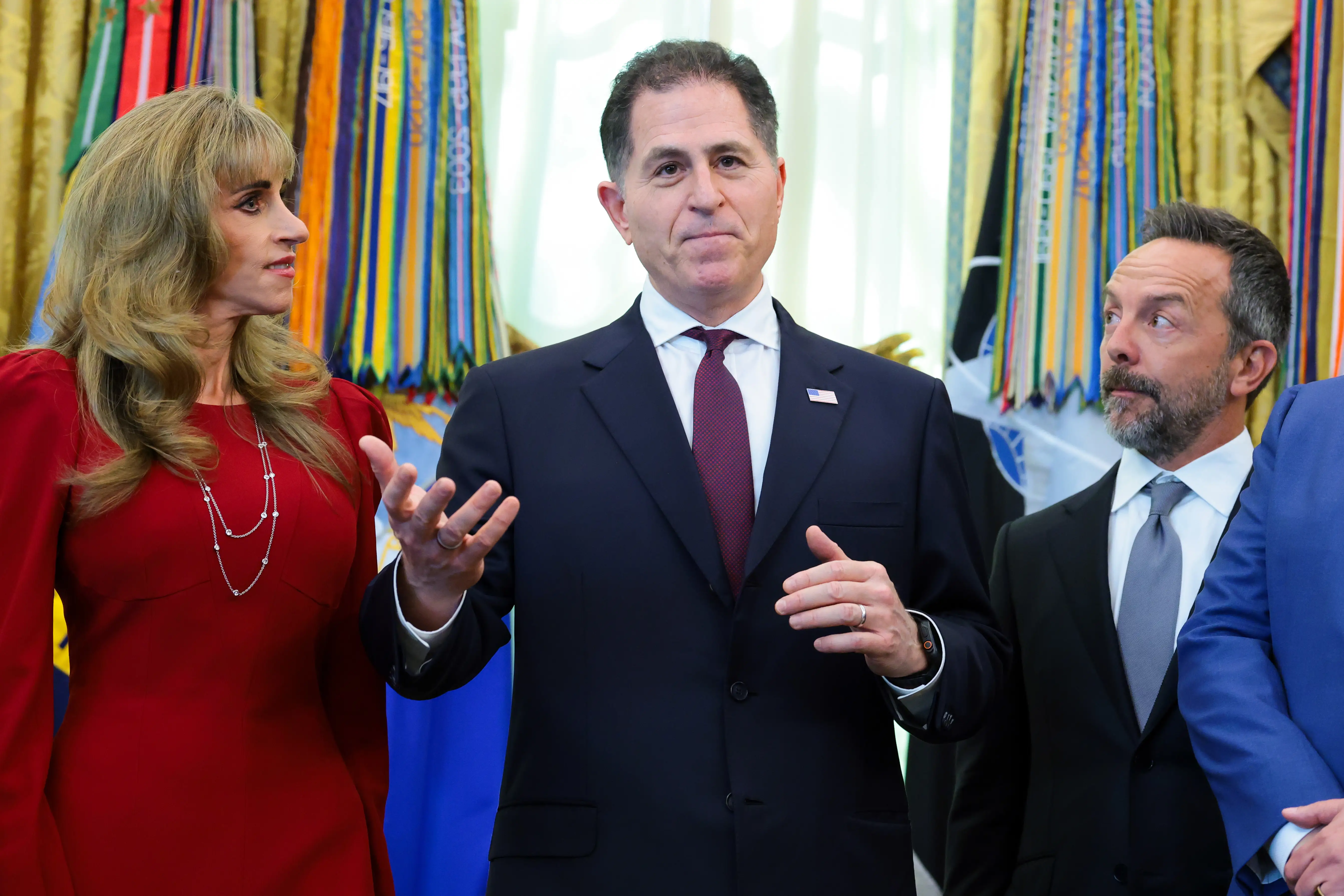Michael Dell gesturing