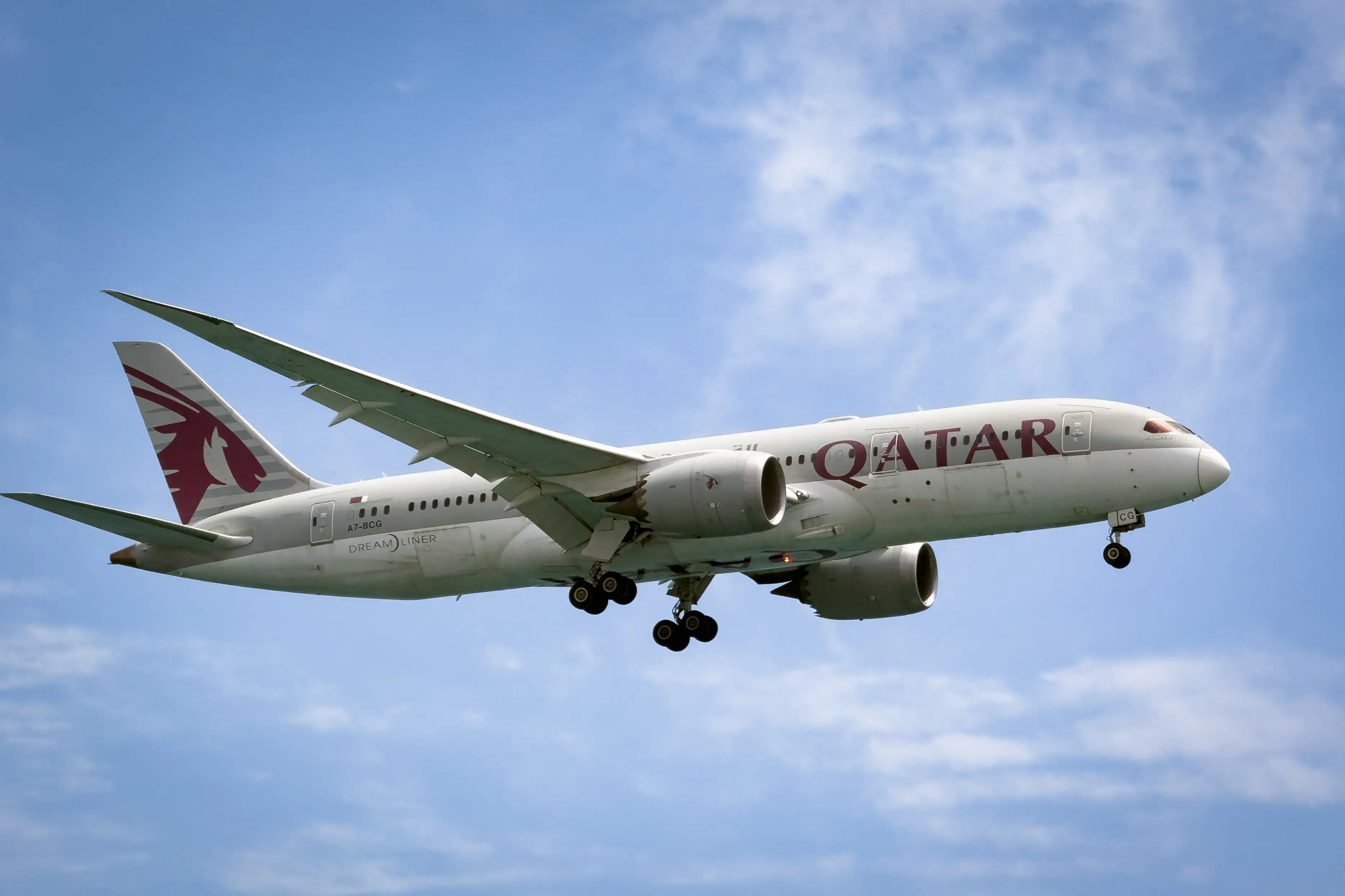 A Qatar Airways plane.