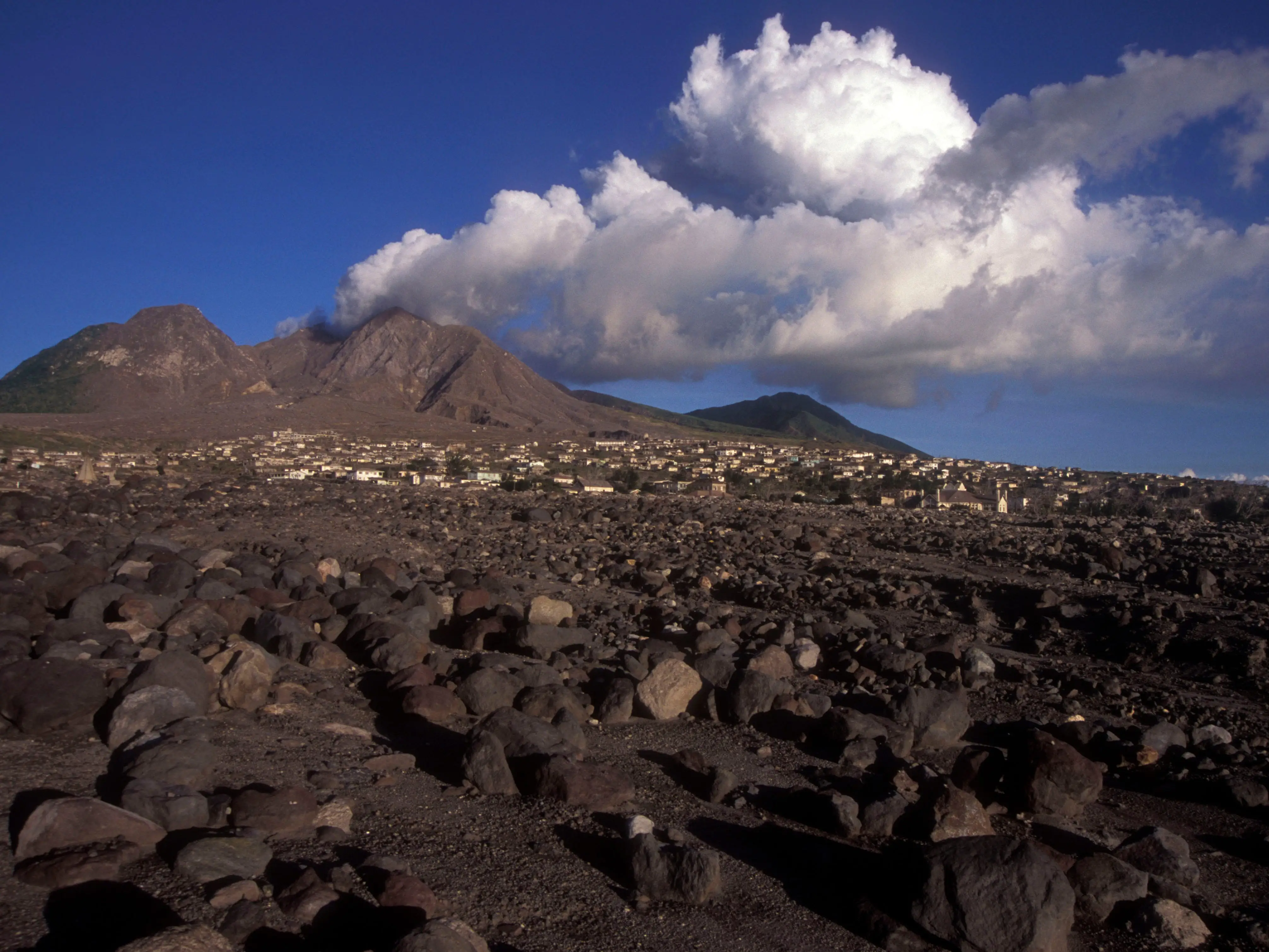 A volcanic rock.