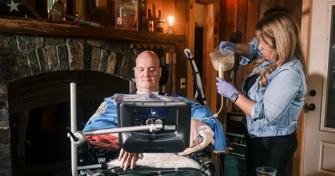 He needed a caregiver as his body shut down. AI found him the one.