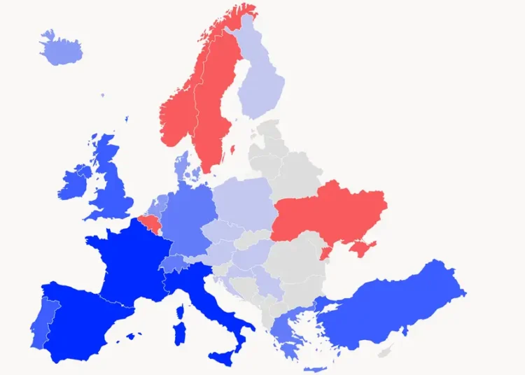 The Eurosummer season is getting longer and more popular. These 4 charts show how and where Americans are vacationing.