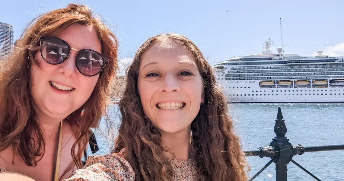 My friend and I live thousands of miles apart. We take cruises together every year to maintain our relationship.