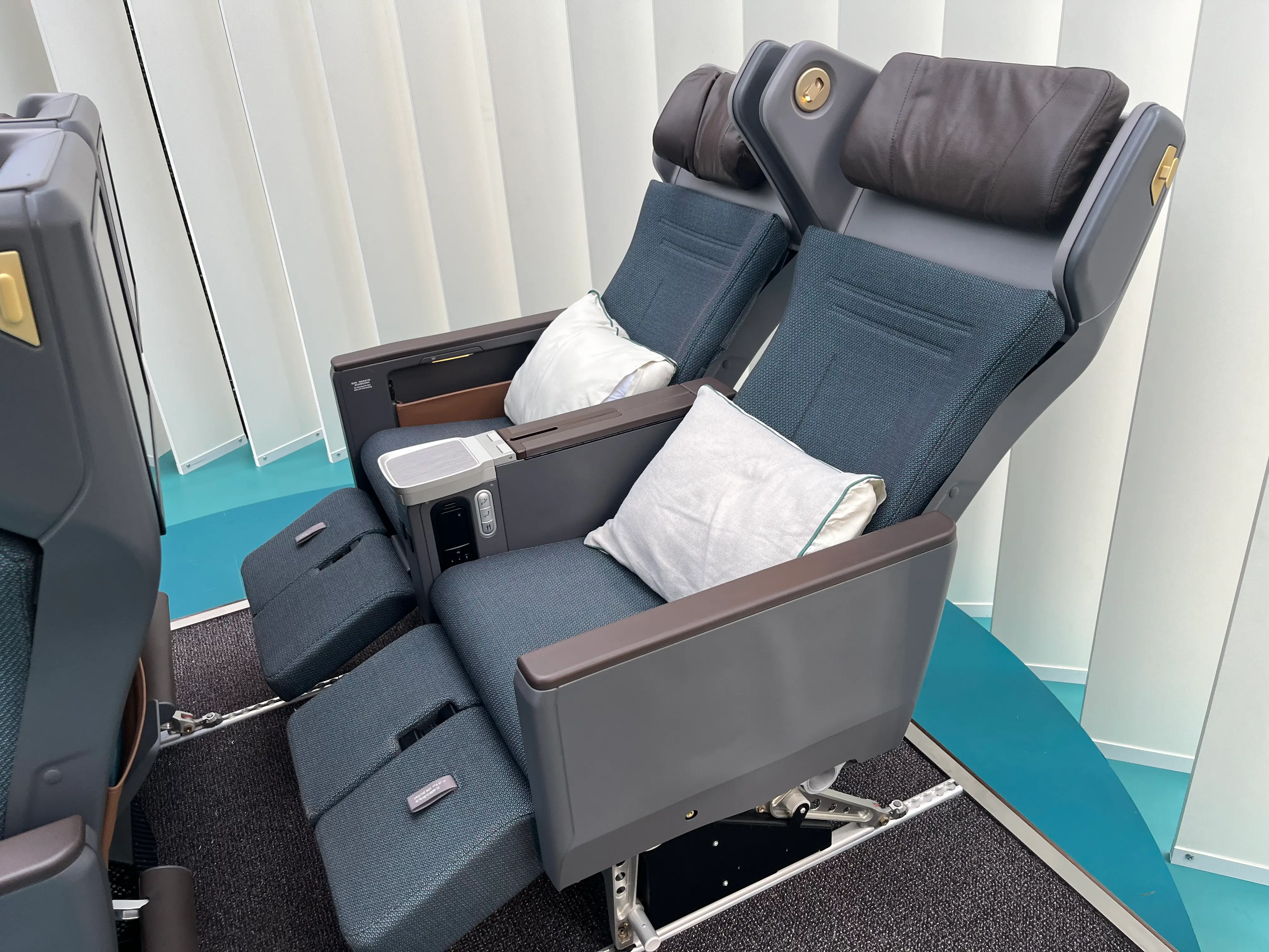 Cathay Pacific's premium economy seats.