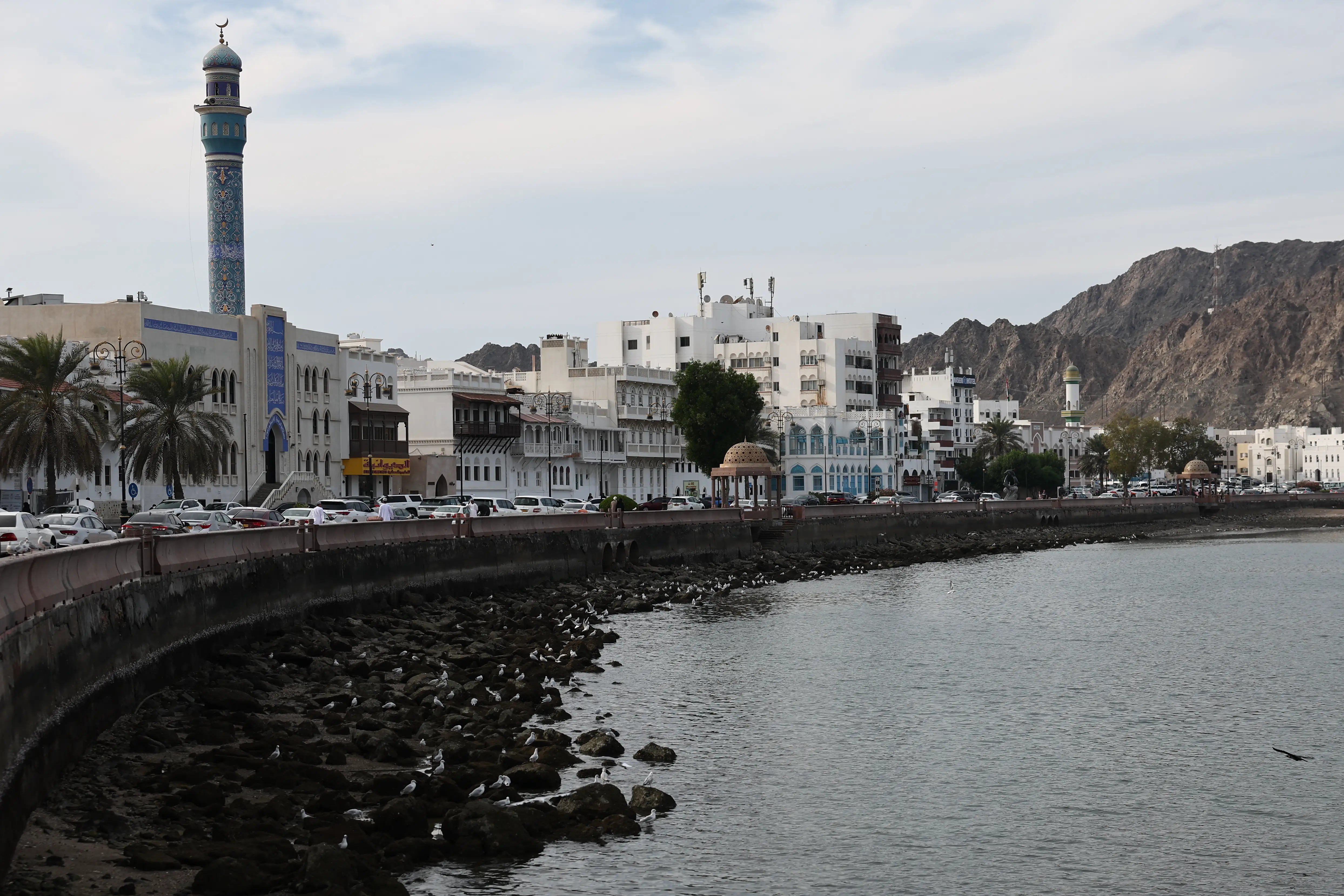 A view of the Mutrah Corniche in Muscat, Oman