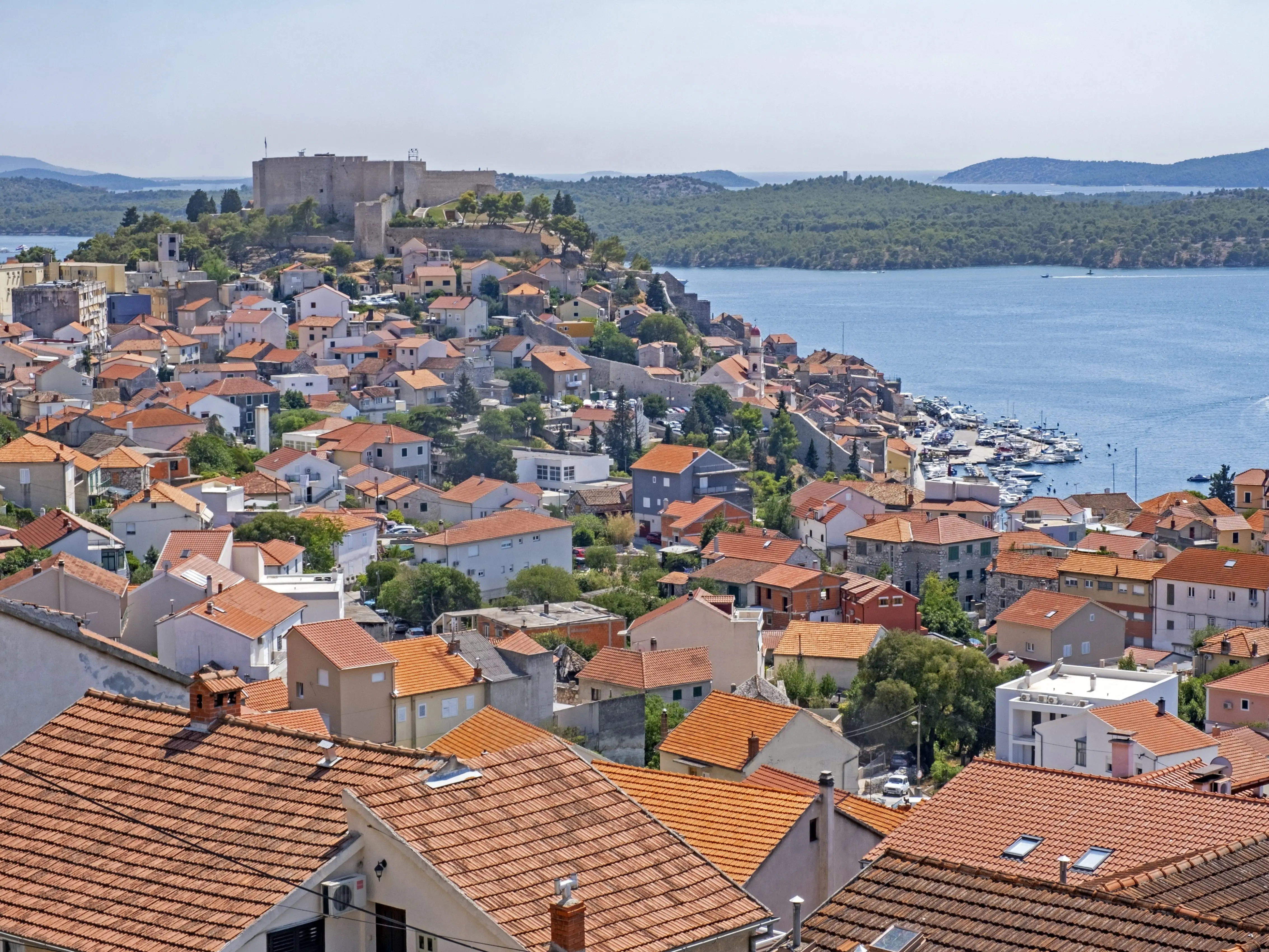 St. Michael's Fortress, medieval fort above the old historic centre of the city Šibenik