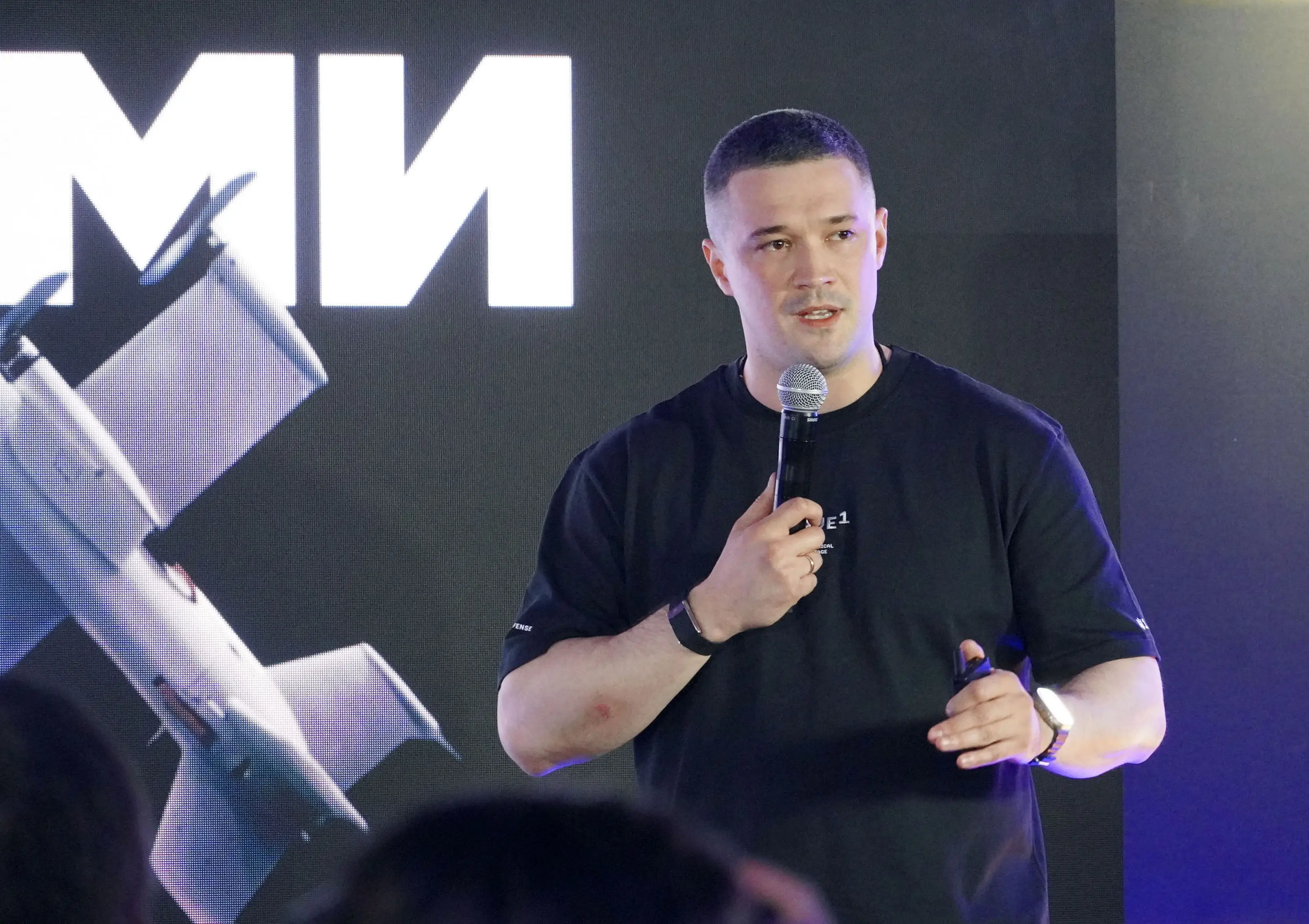 Outgoing Ukrainian Defense Minister Mykhailo Fedorov speaks during a briefing to journalists in Kyiv, Ukraine, on July 16, 2026.