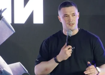 Ukraine’s ex-defense minister unveiled a new interceptor built for Russia’s fastest drones. He wants AI to help fly it.