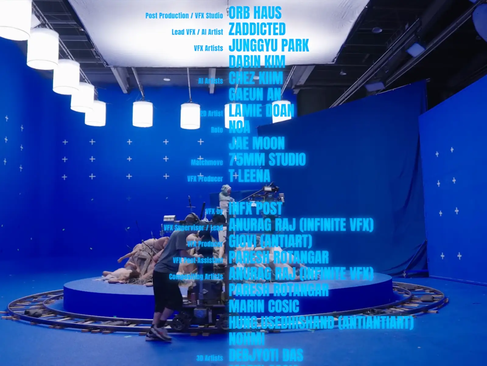 A credits list of artists who worked on Grimes's 