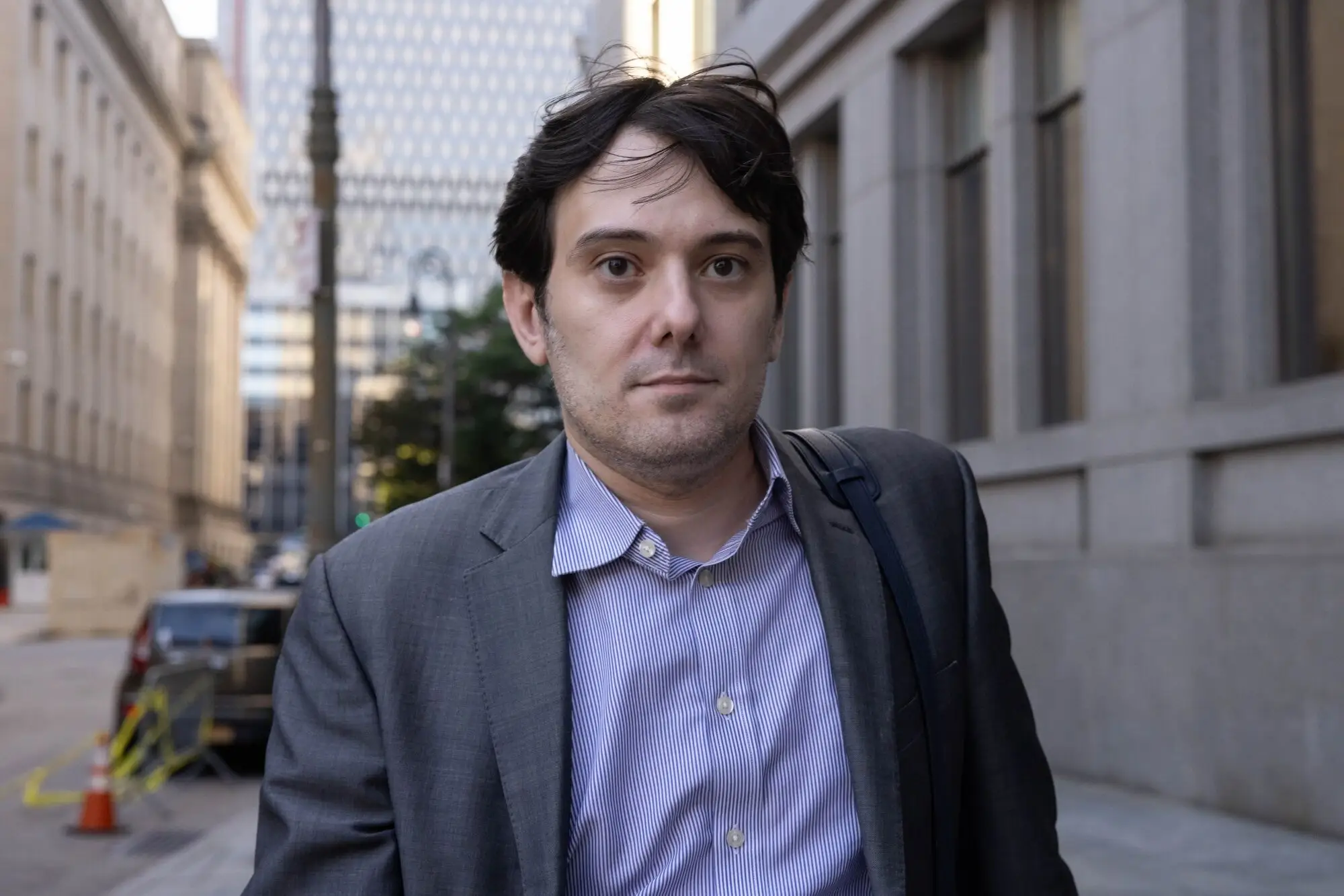 Martin Shkreli is seen exiting court in 2023