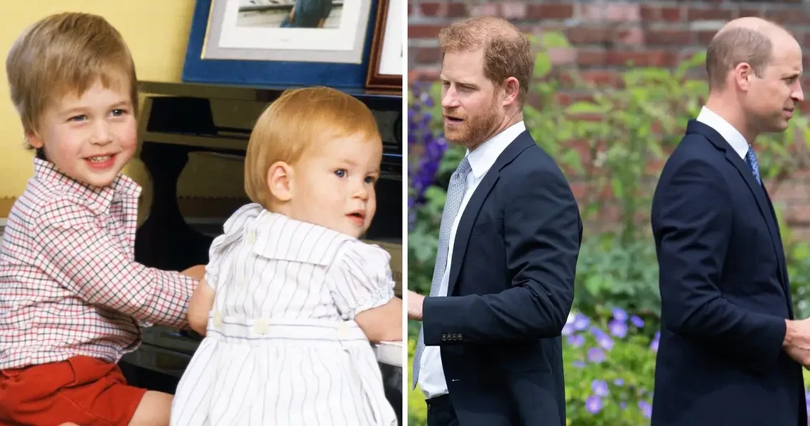 Photos show how Prince Harry and Prince William’s relationship has changed through the years
