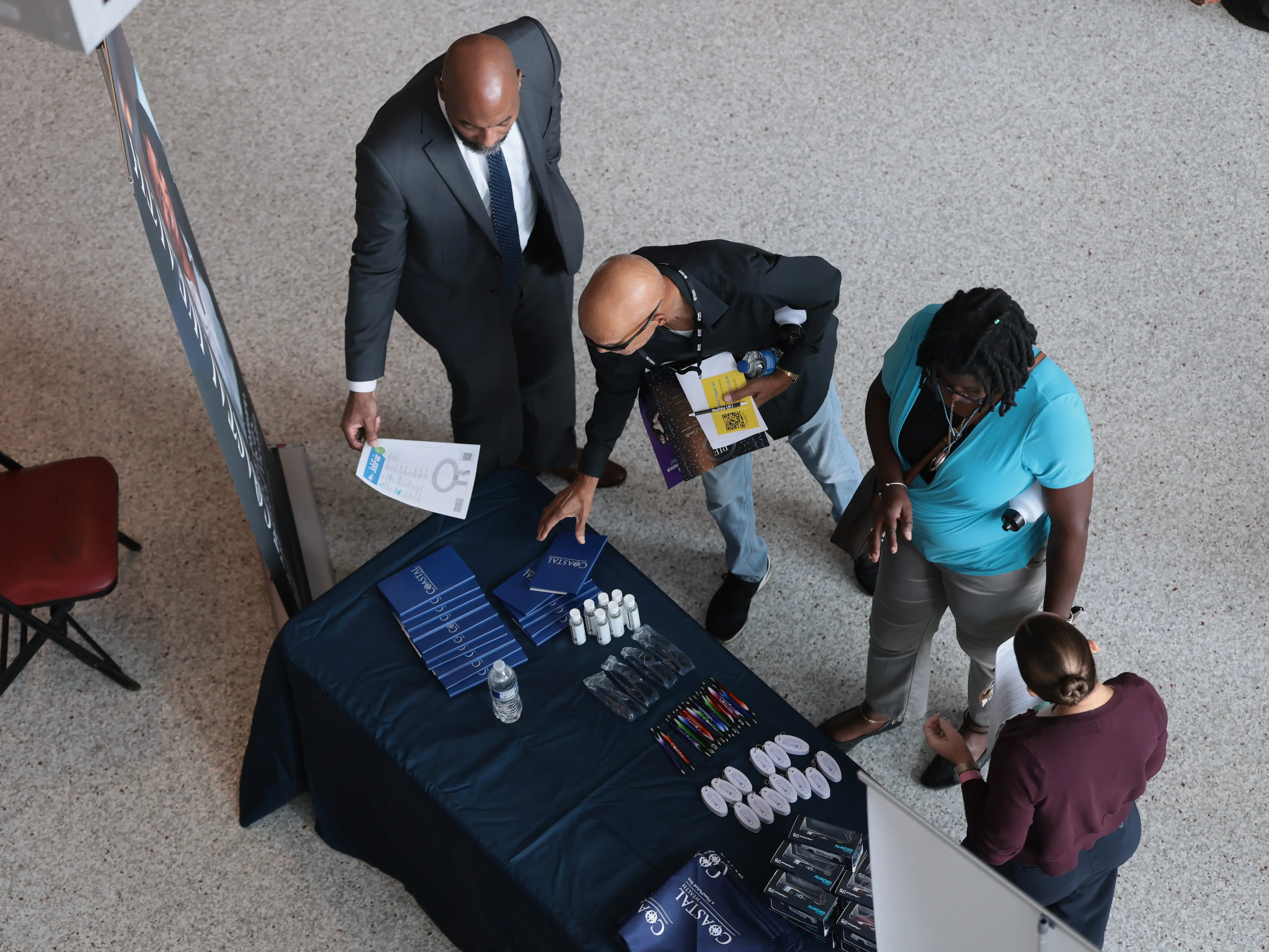 People at a job fair
