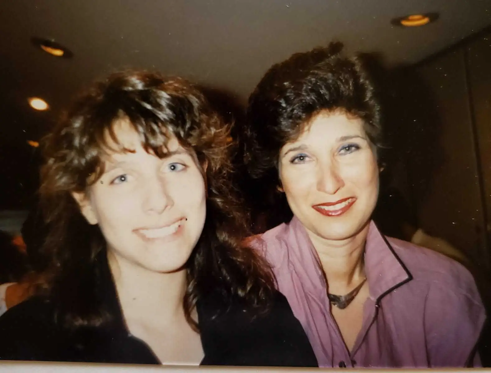 Old photo of mom and daughter