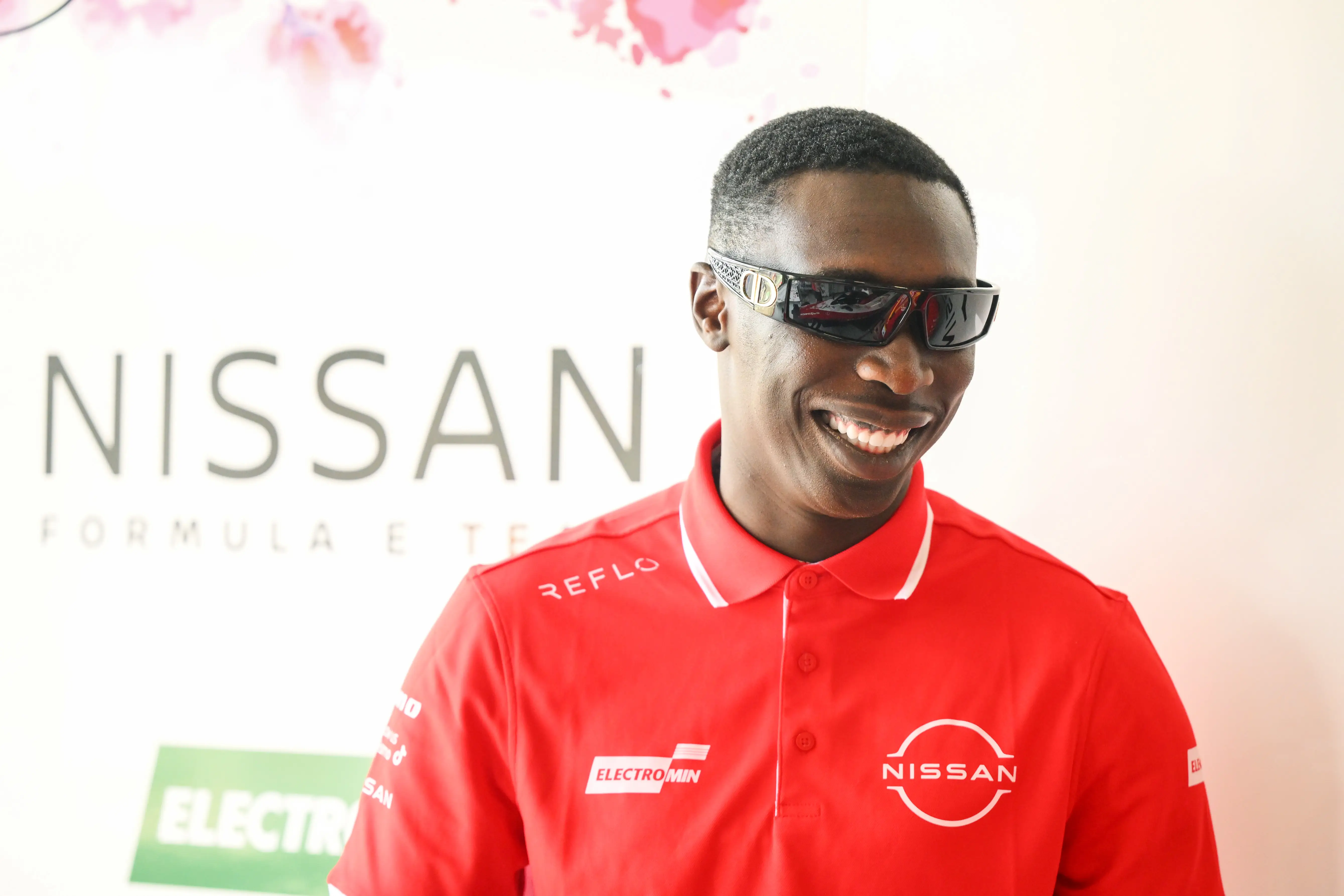 Khaby Lame of Team QuickStars and Nissan Formula E Team looks on in the garage during the Jeddah Formula E EVO Sessions at Jeddah Corniche Circuit on February 15, 2026 in Jeddah, Saudi Arabia