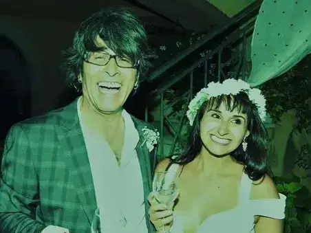 Couple on their wedding day