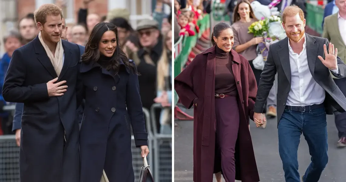 Prince Harry and Meghan Markle returned to Nottingham, where they made their royal debut in 2017. Here’s how the visits compare.