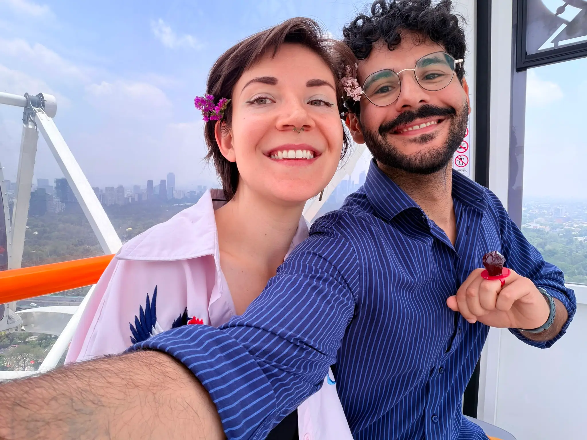 the author and her fiancee