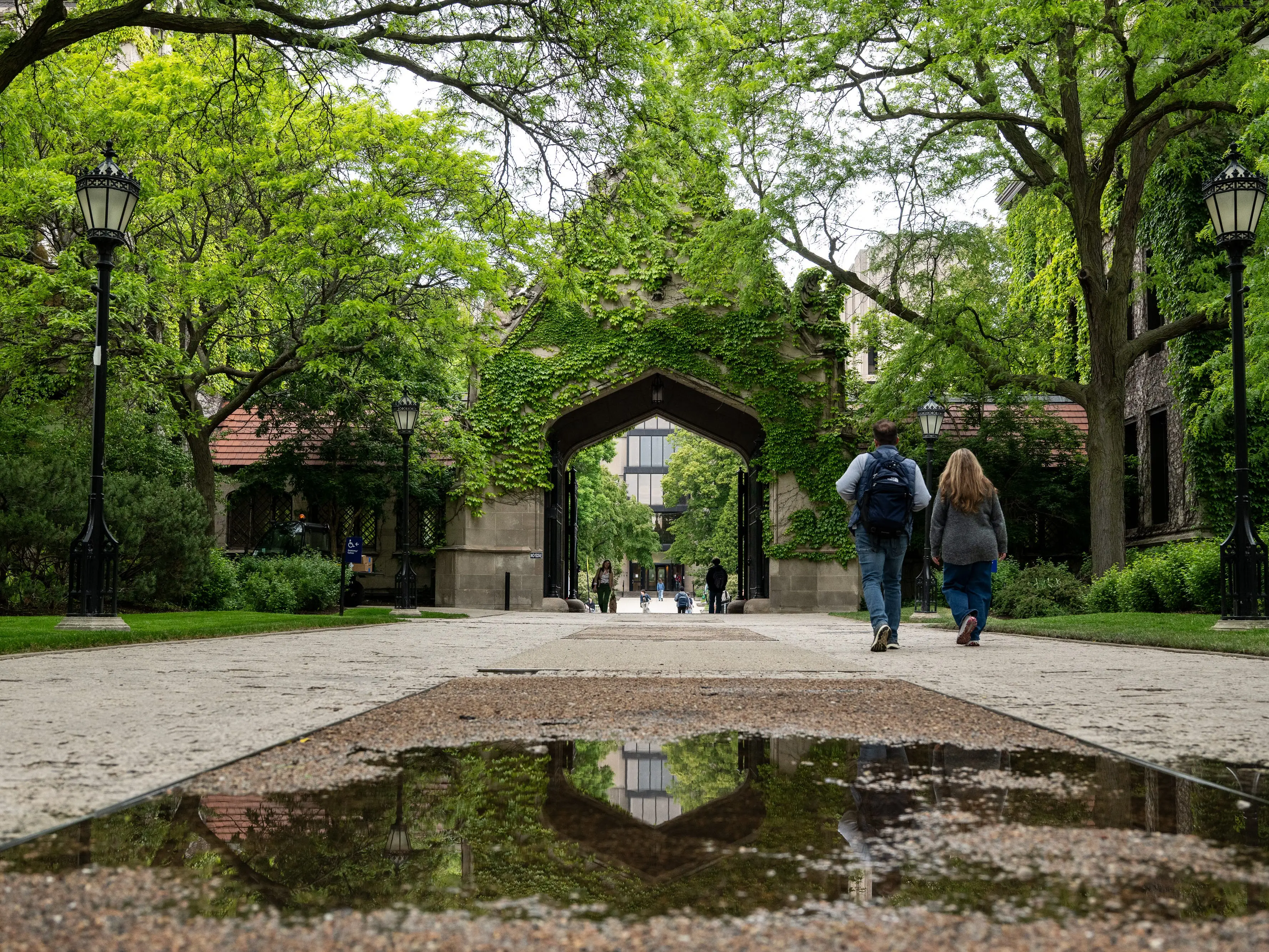 A college campus.