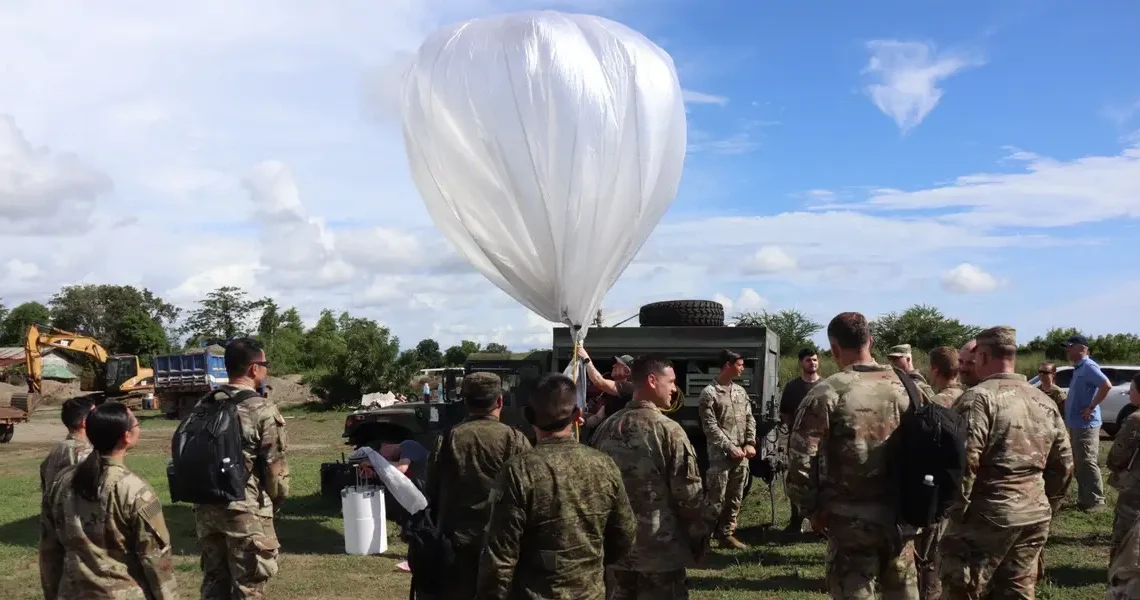 A US Army general says he had a change of heart about high-flying balloons after seeing them in action