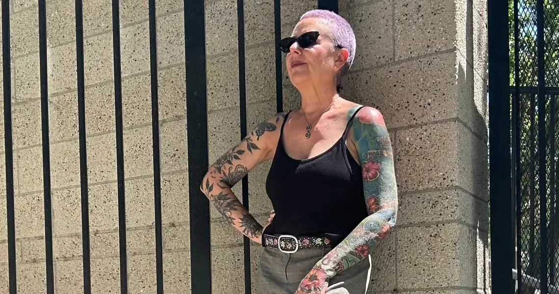 I’m 62, covered in tattoos, and refuse to dress my age. Getting older doesn’t mean getting boring.