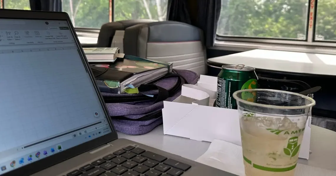 I spent a 4-day Amtrak trip working remotely so I wouldn’t waste any PTO. I underestimated how difficult it would be.