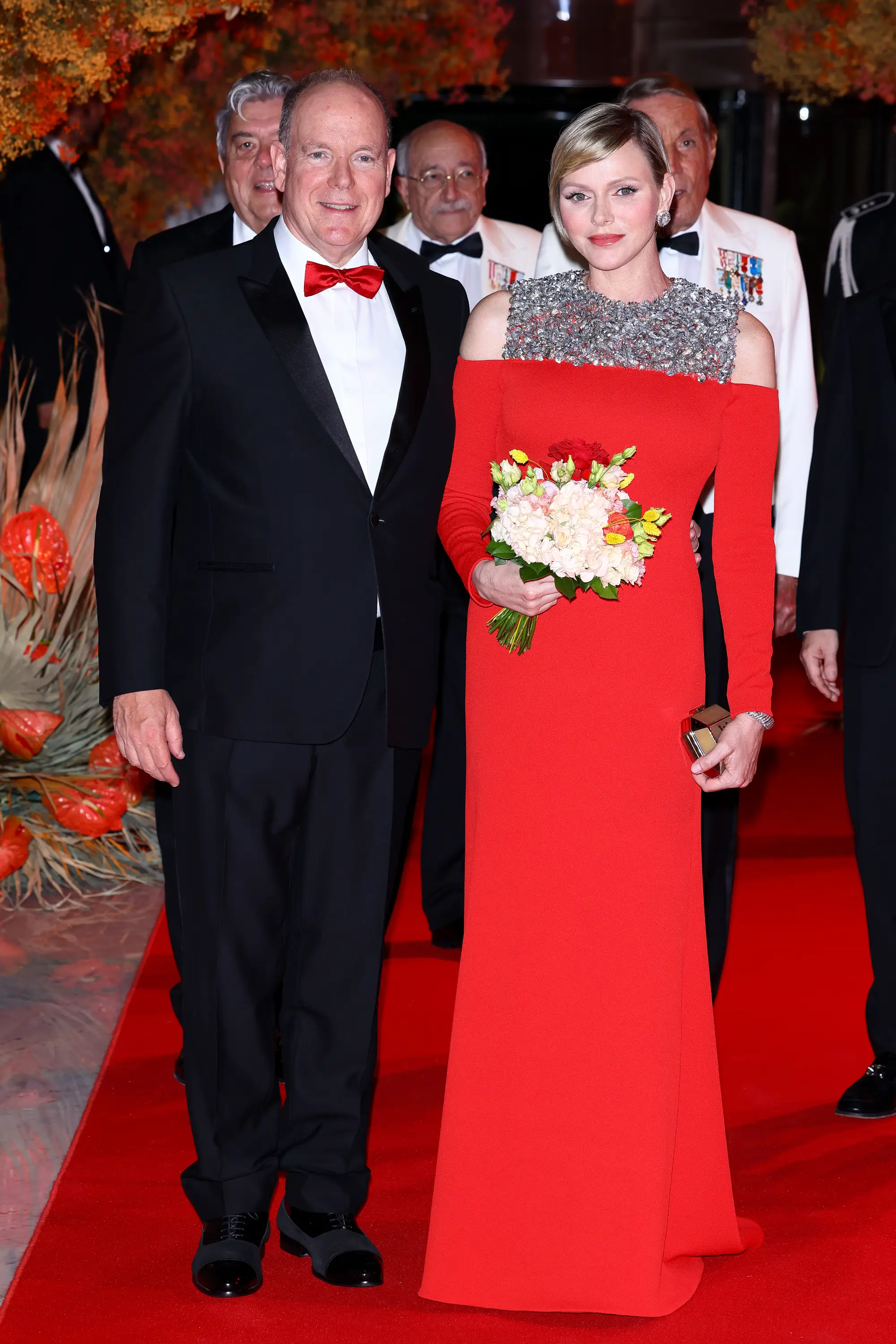 Prince Albert II of Monaco and Princess Charlene at the F1 Monaco Grand Prix gala dinner.