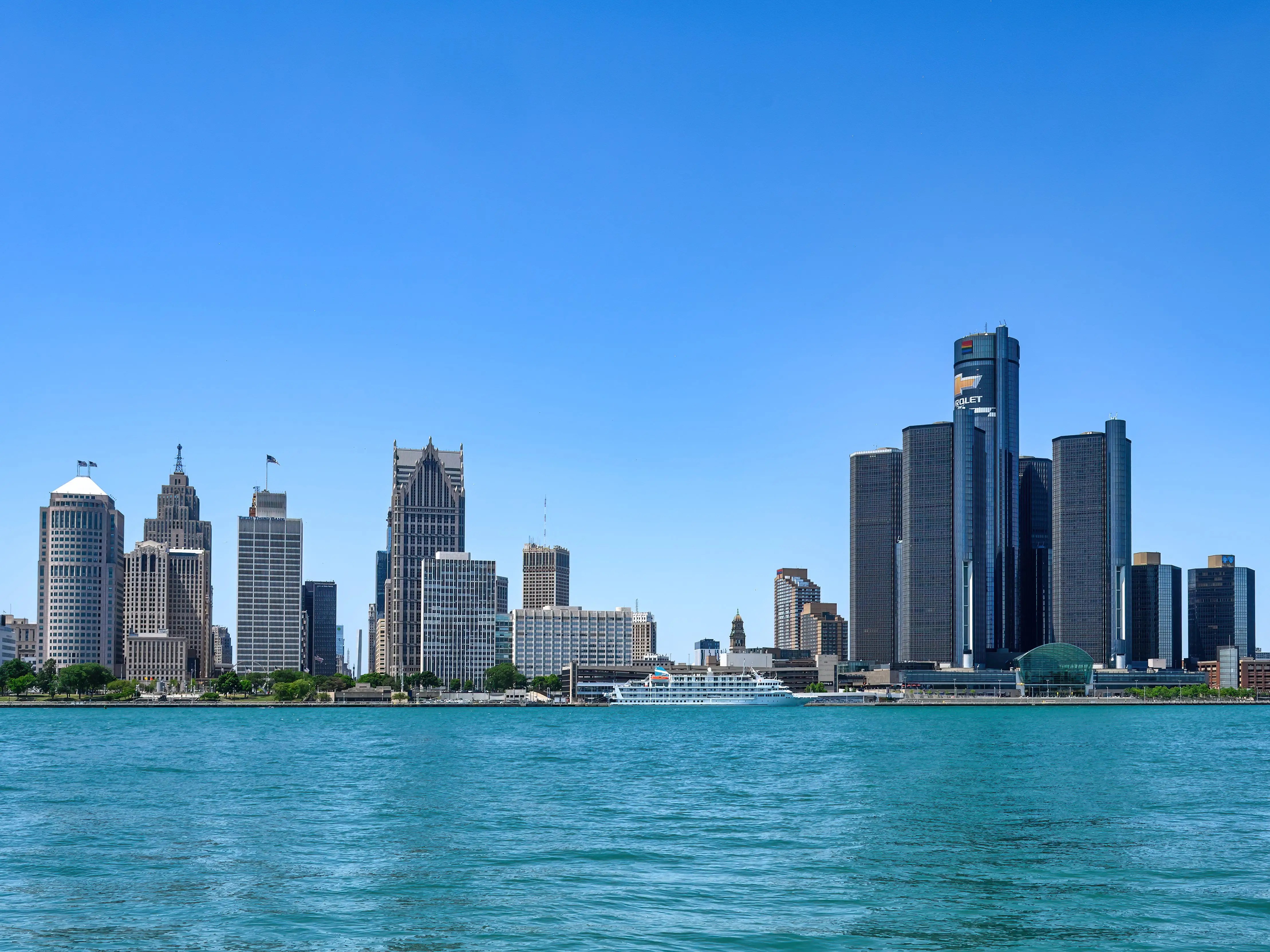 A city skyline.